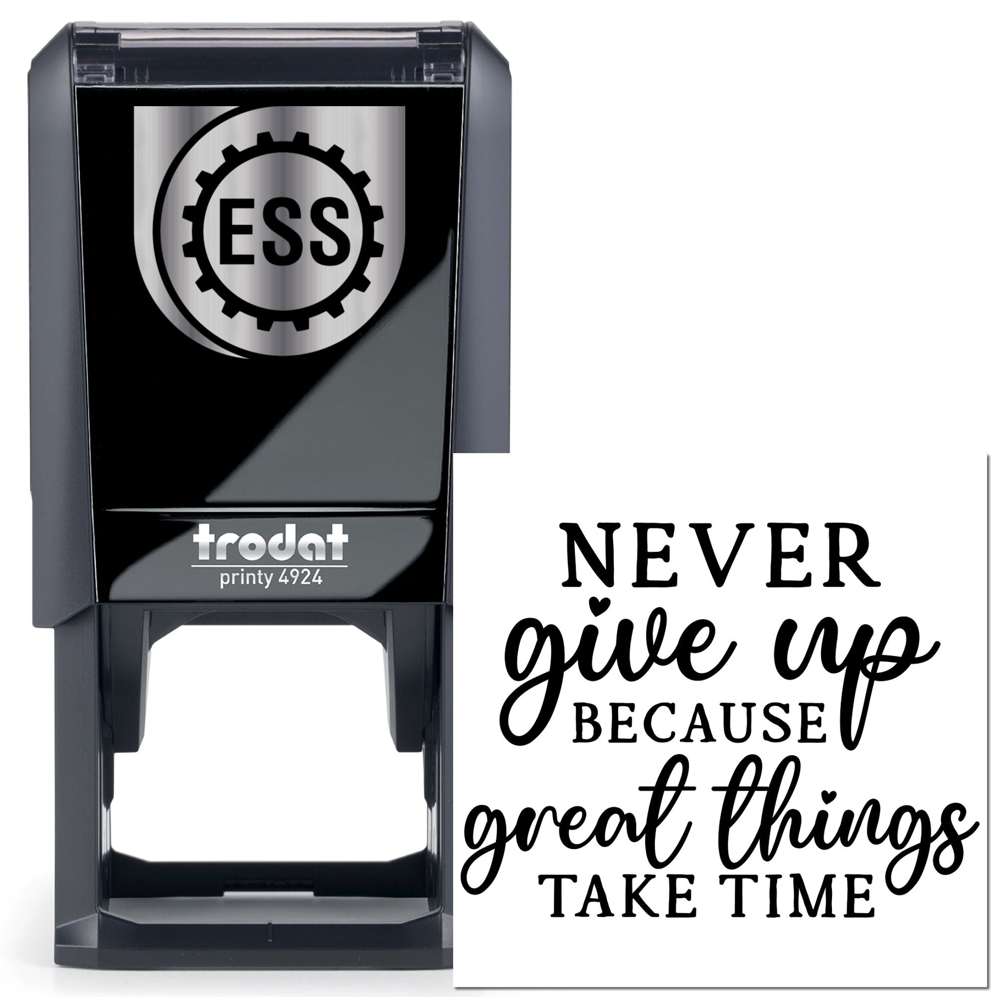Self-Inking Motivational Quote Paper Craft Stamp