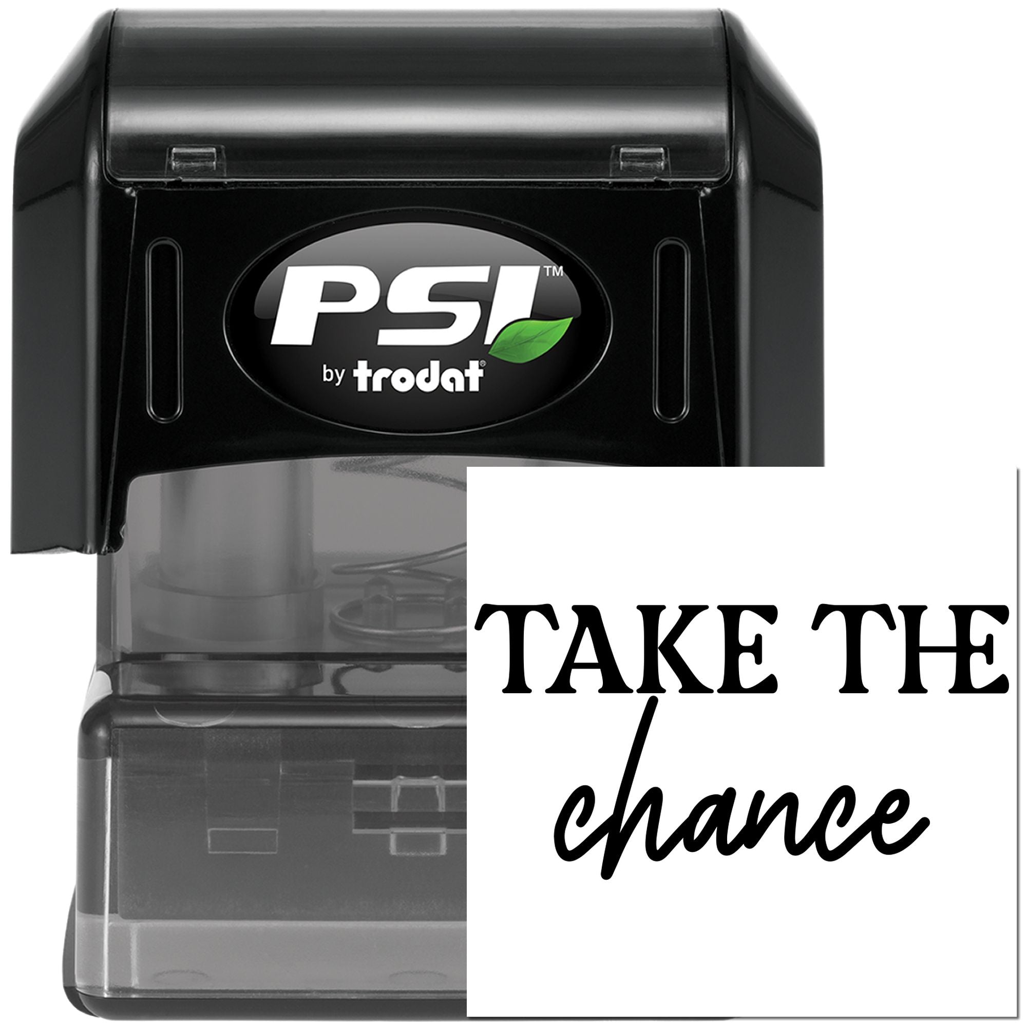 Pre-Inked Take The Chance Papercraft Stamp