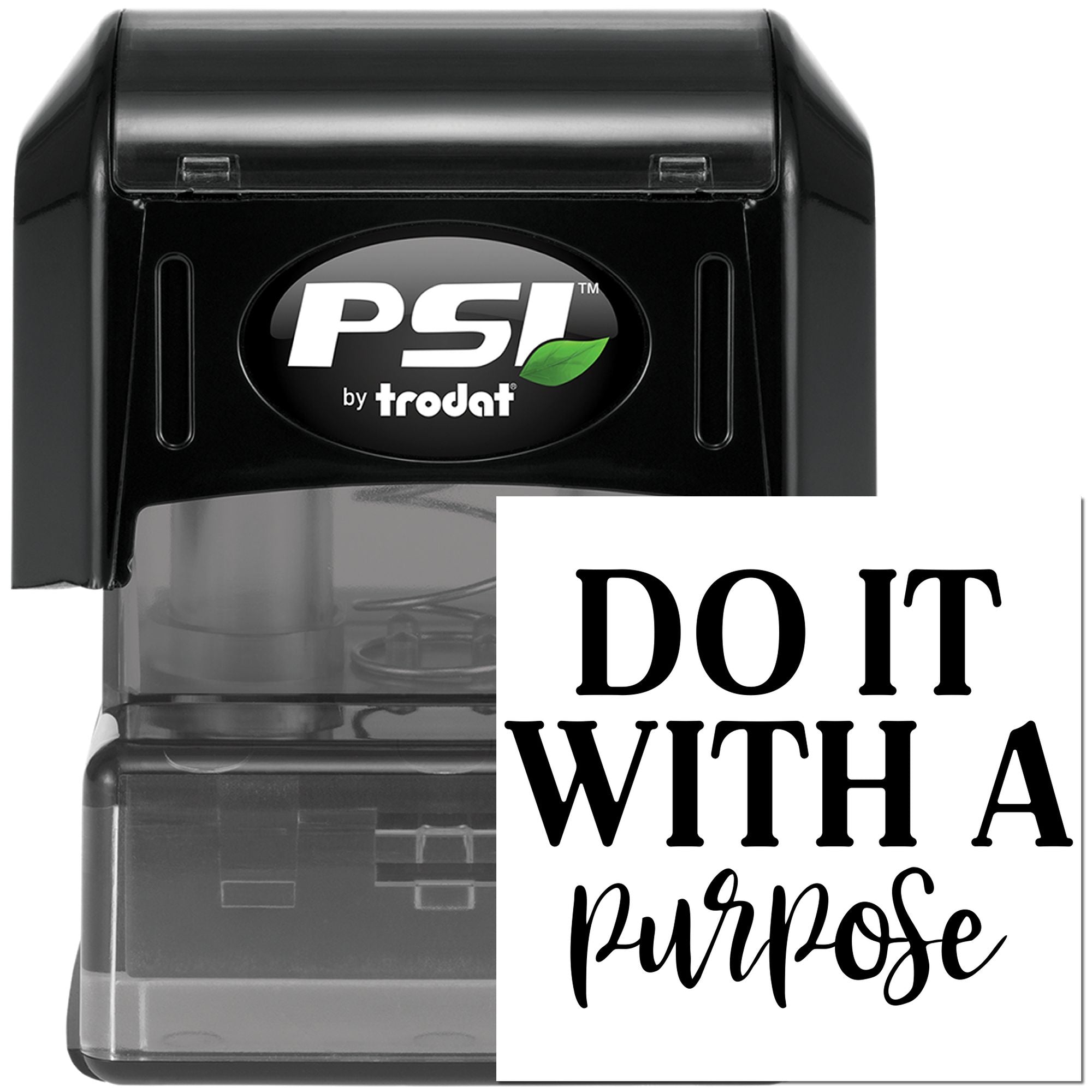 Pre-Inked Motivational Action Poster Note Card Stamp