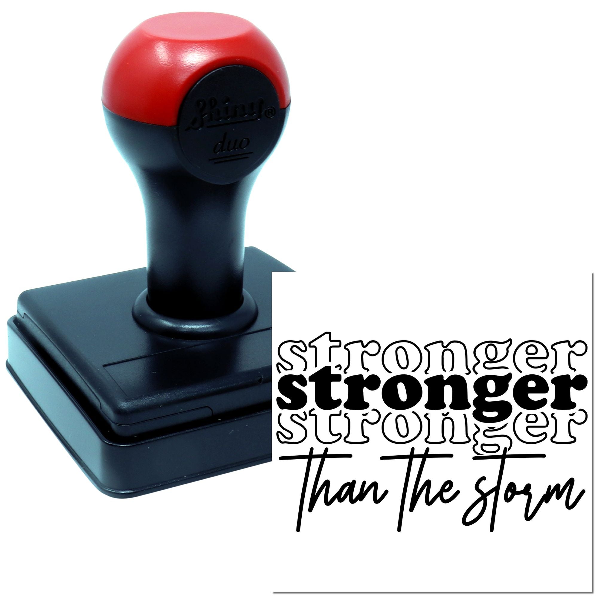 Duo Stronger Than The Storm Graphic Hand Stamp