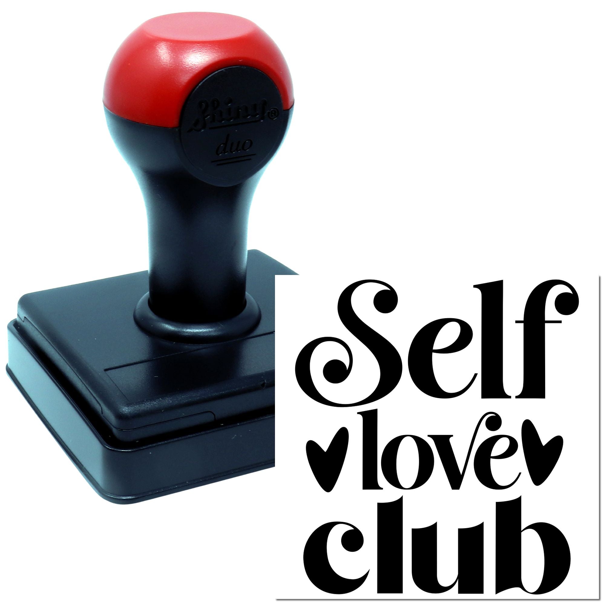 Duo Stylish Self Love Club Poster Hand Stamp
