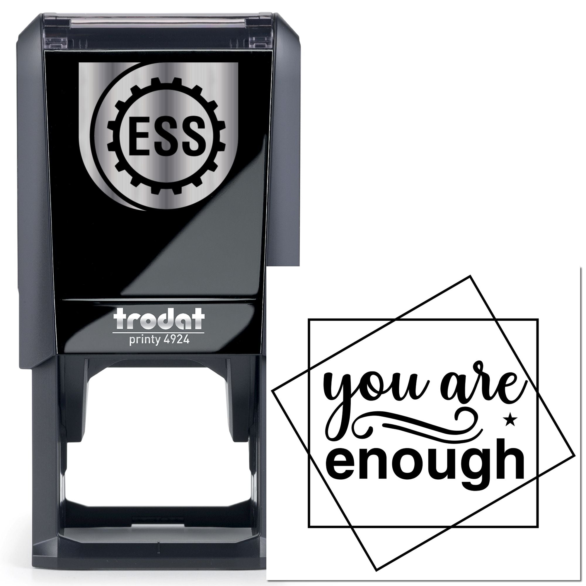 Self-Inking Self Worth Favor Tag Stamp