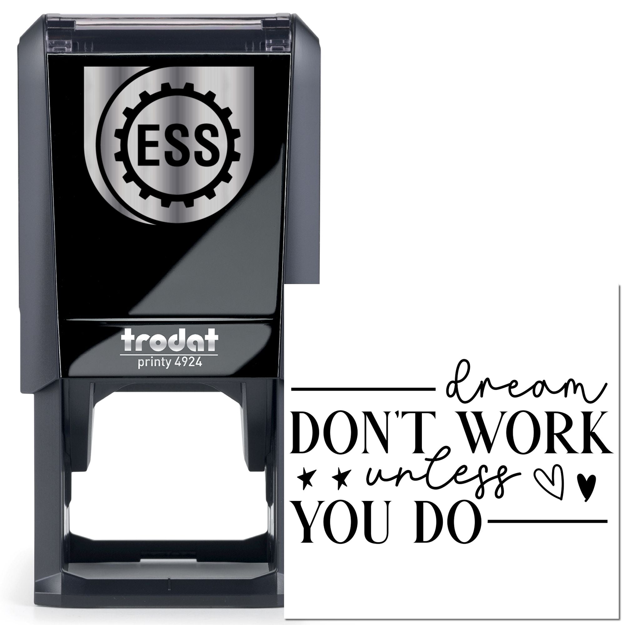 Self-Inking Motivational Quote Paper Craft Stamp