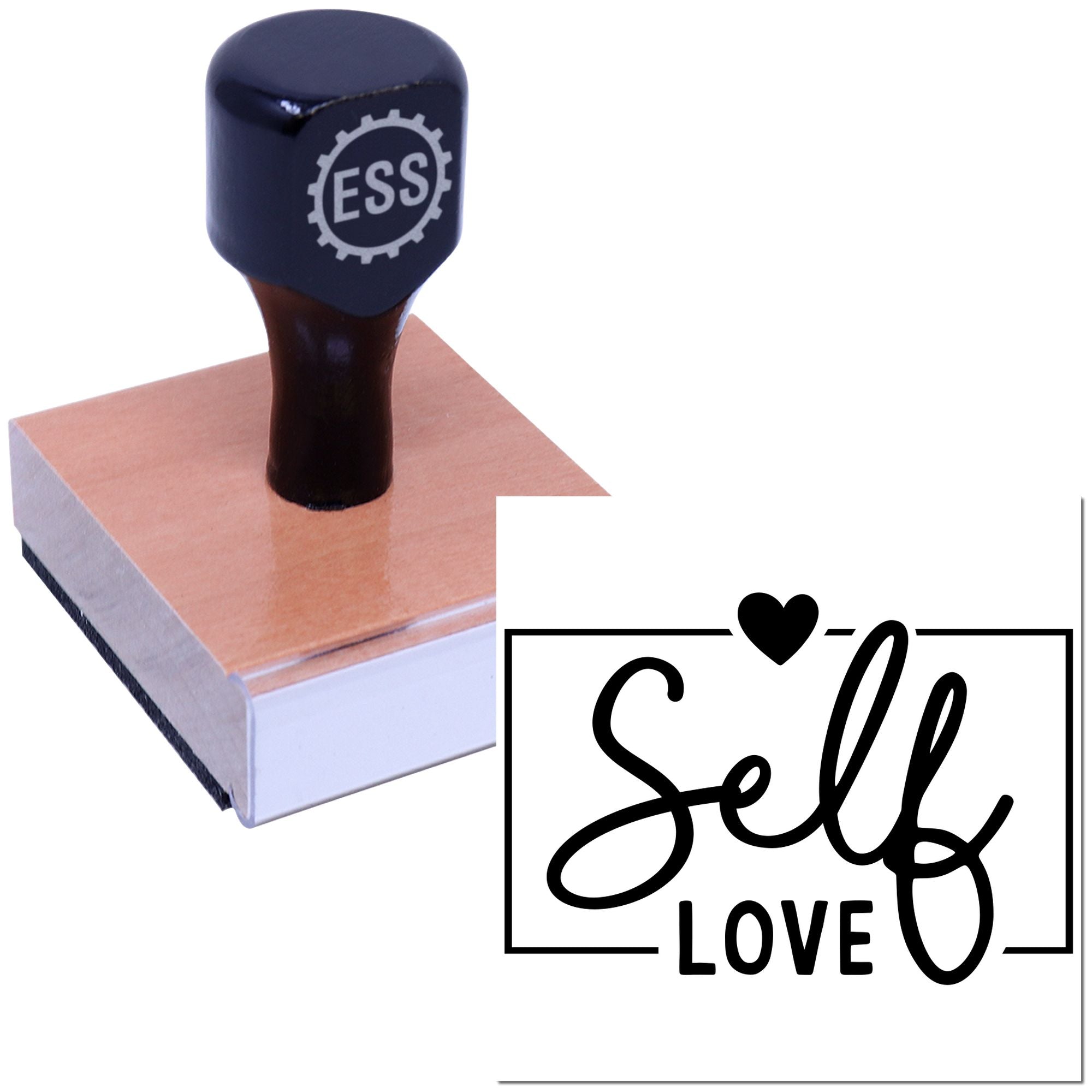 Empowered Self Love Note Card Rubber Stamp