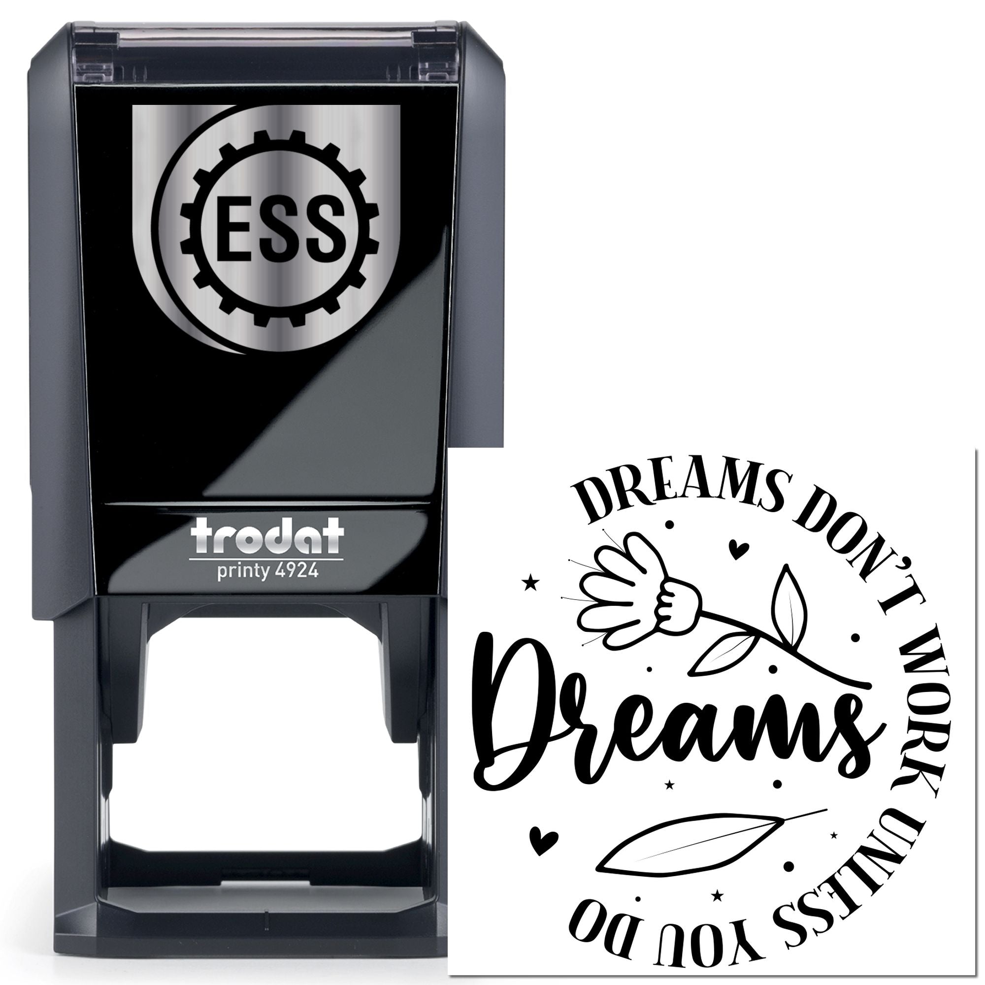 Self-Inking Dreams Work Card Stamp