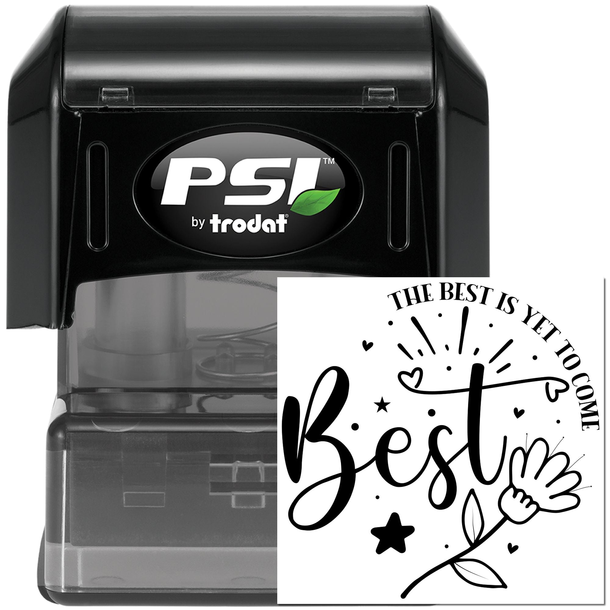 Pre-Inked Best Yet Bloom Card Making Stamp