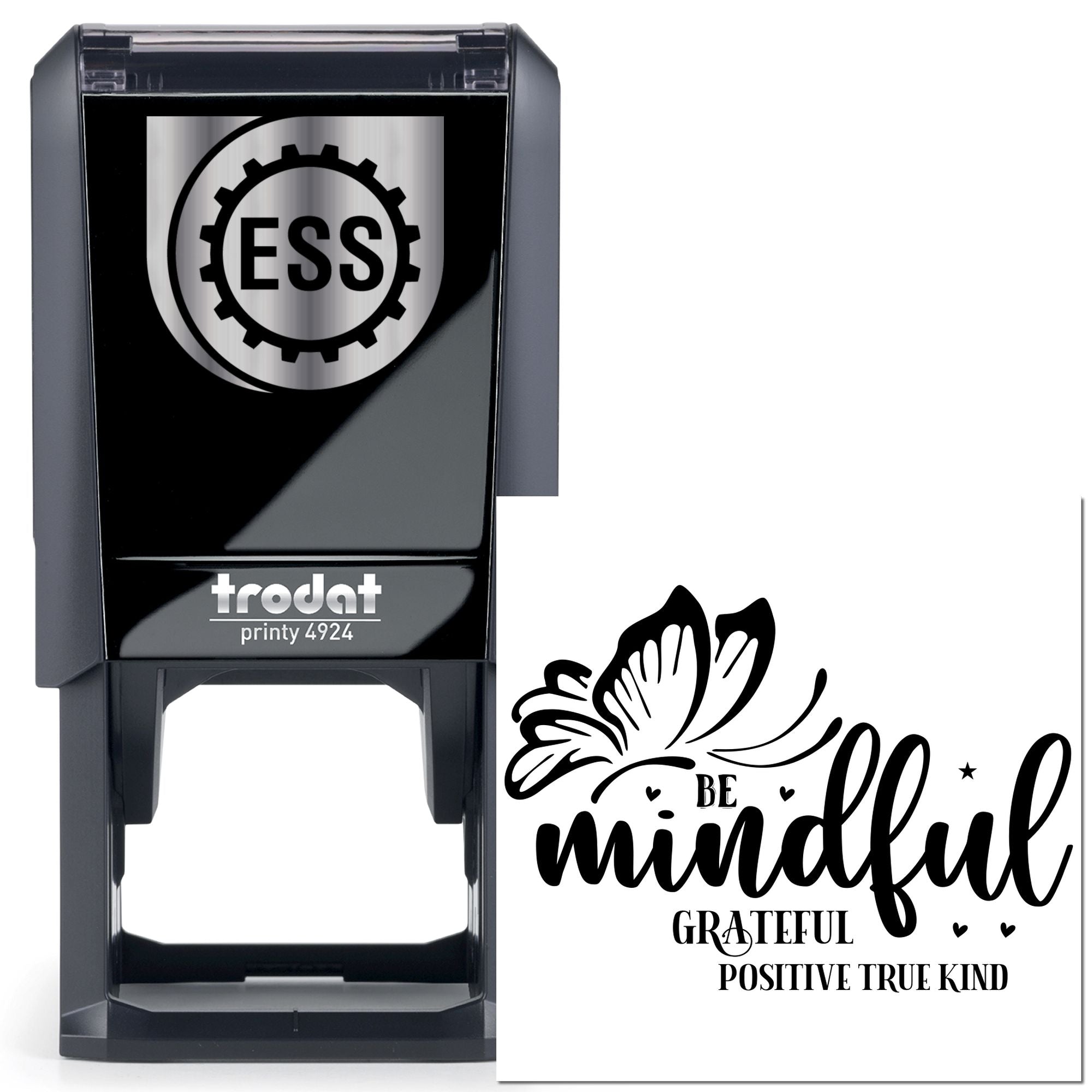 Self-Inking Mindful Butterfly Papercraft Stamp
