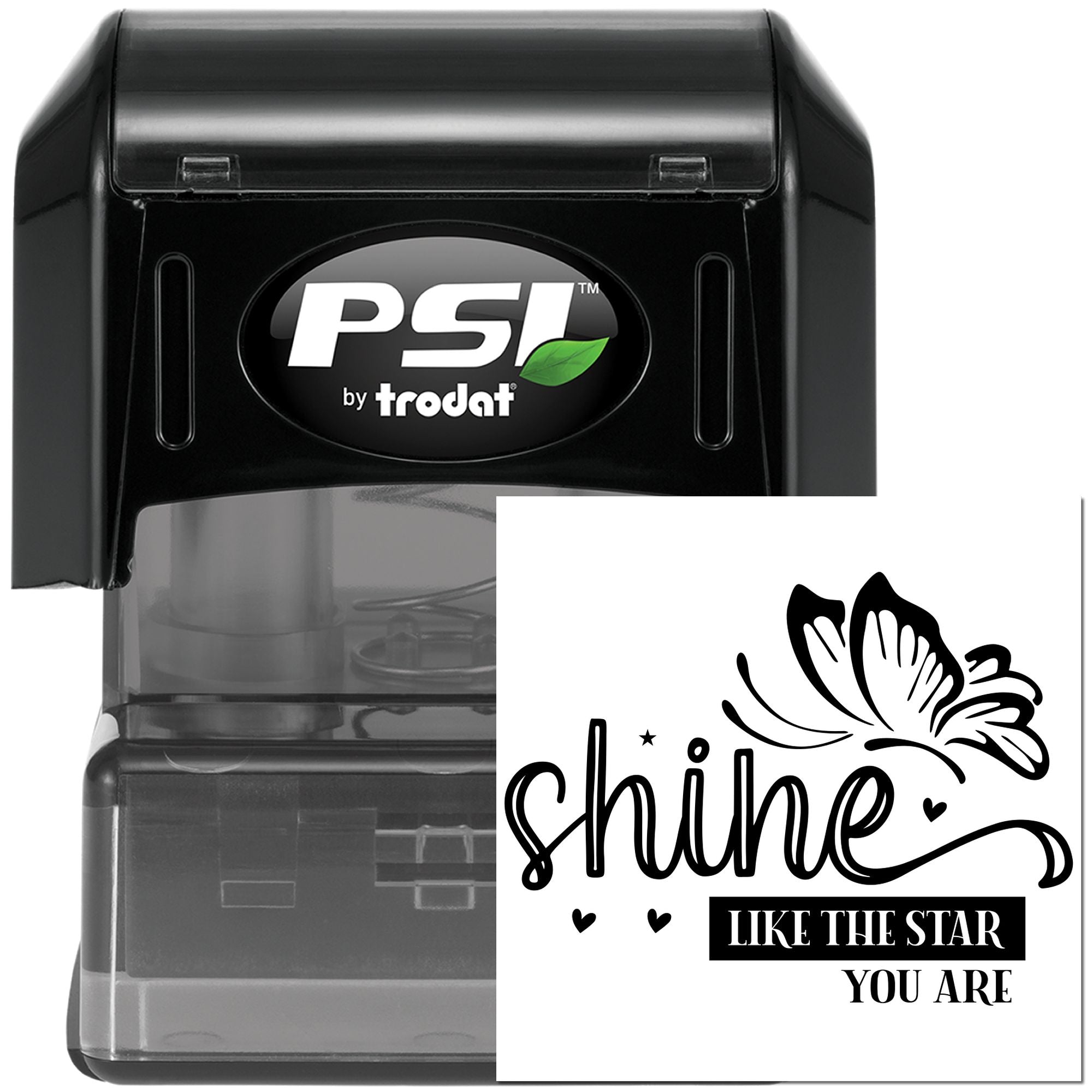 Pre-Inked Shine Like Star Papercraft Stamp