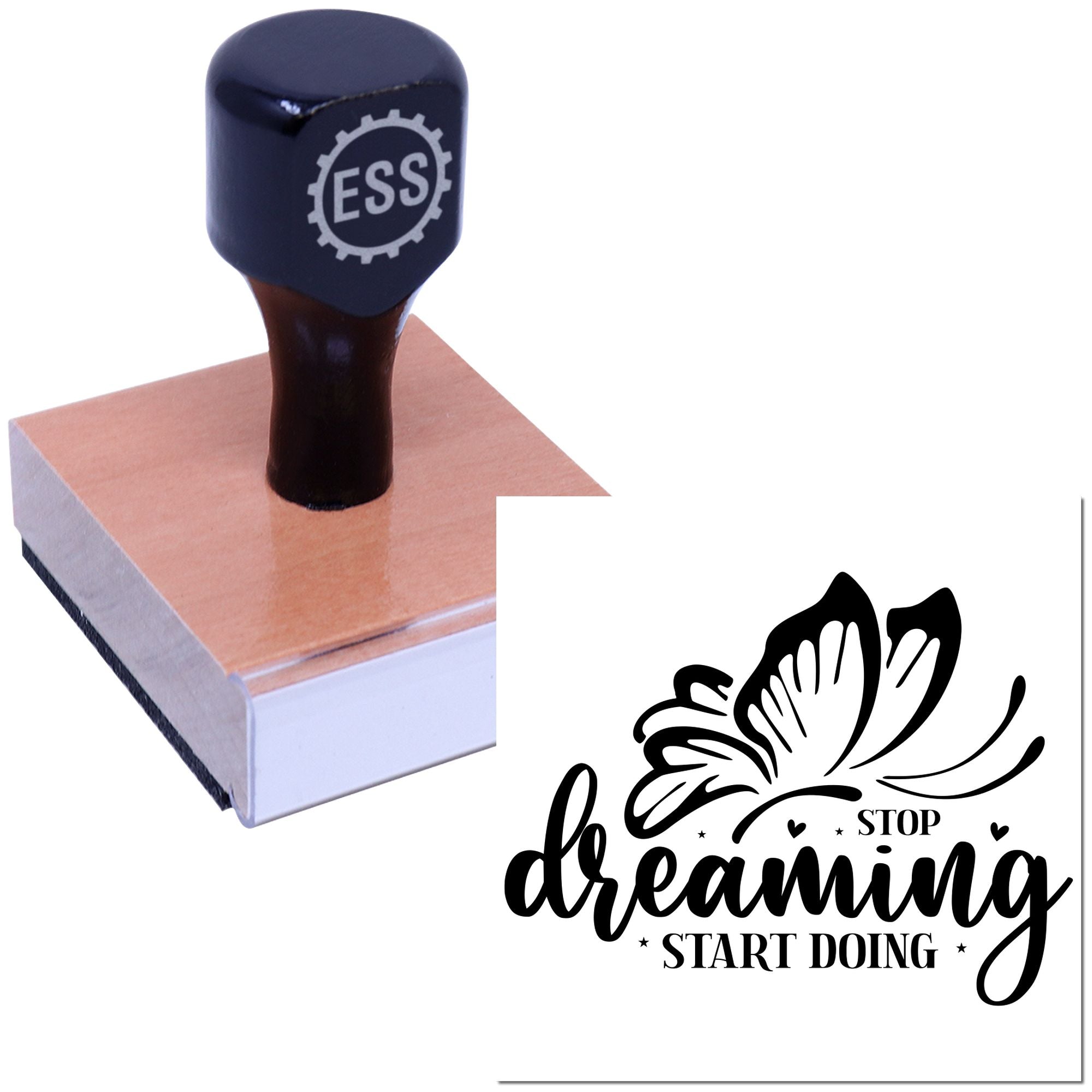 Dreams Into Action Paper Goods Rubber Stamp