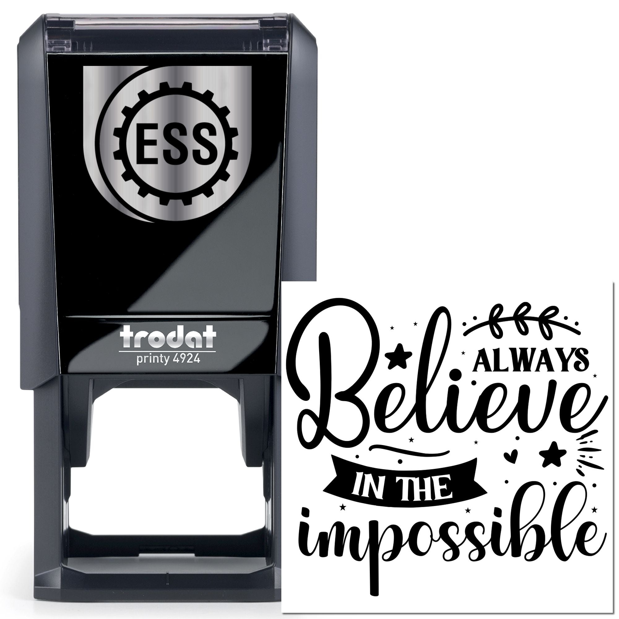 Self-Inking Believe Impossible Postcard Stamp