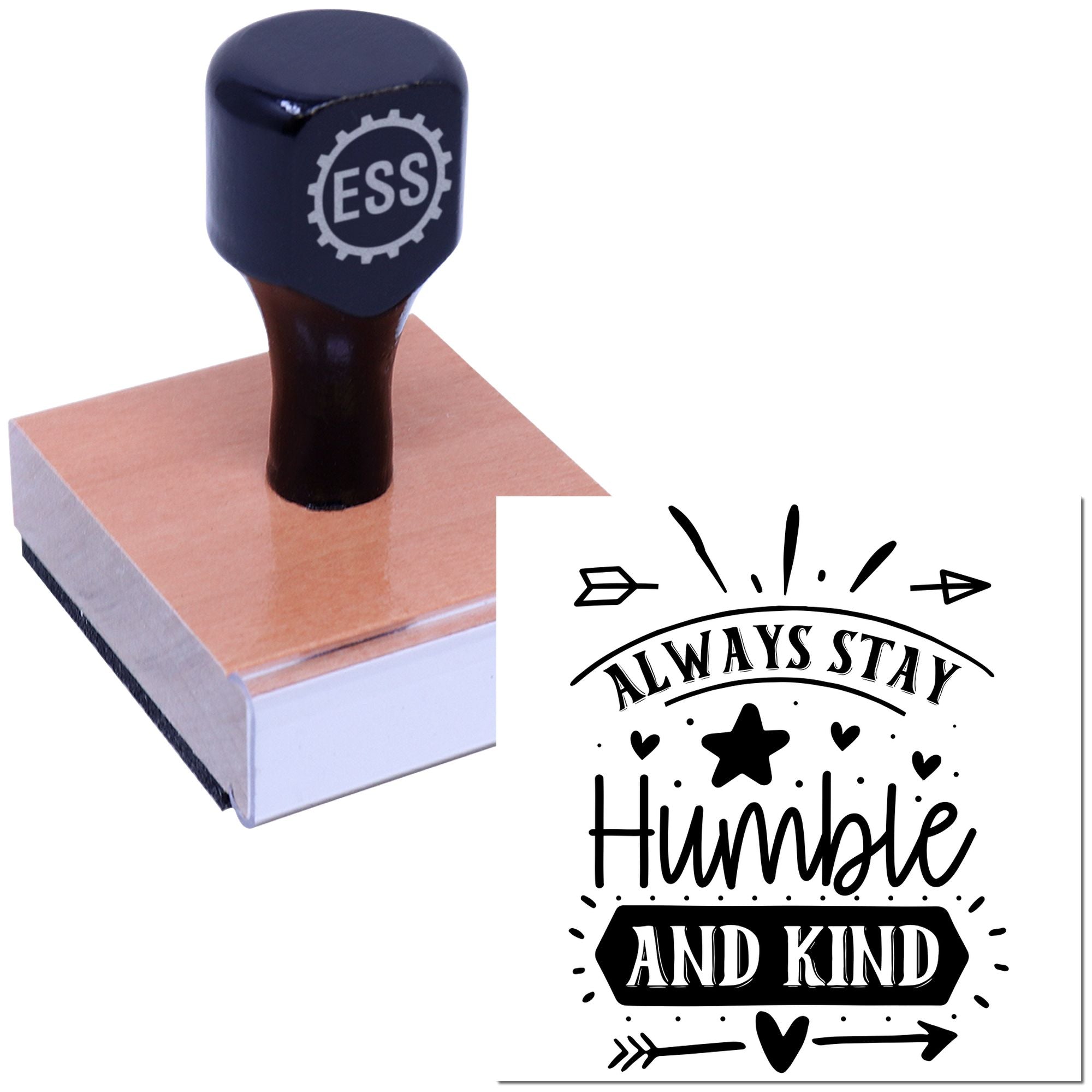 Humble Kindness Poster Party Favor Rubber Stamp