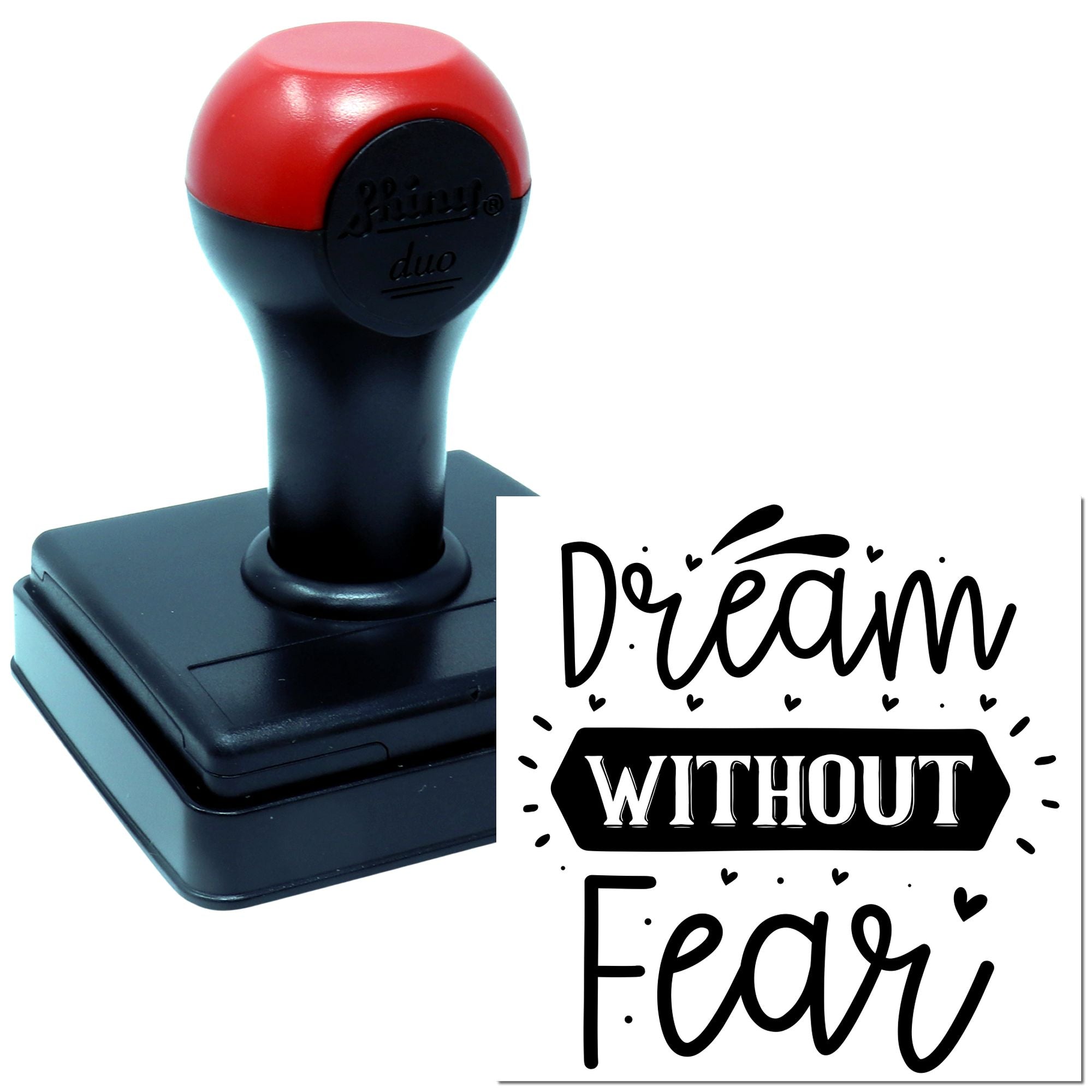 Duo Dream Without Fear Embrace Courage Hand Stamp