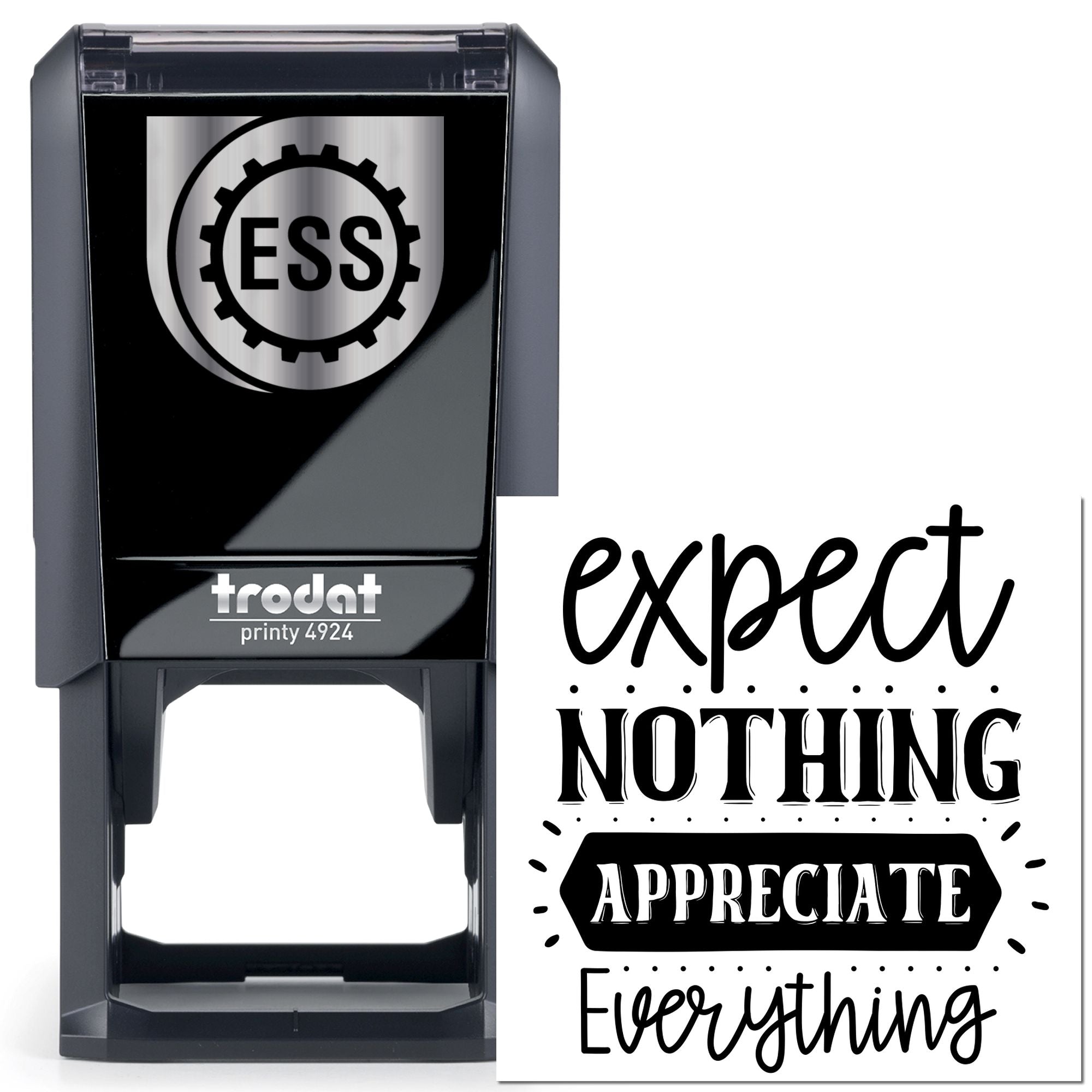 Self-Inking Gratitude Poster Papercraft Stamp