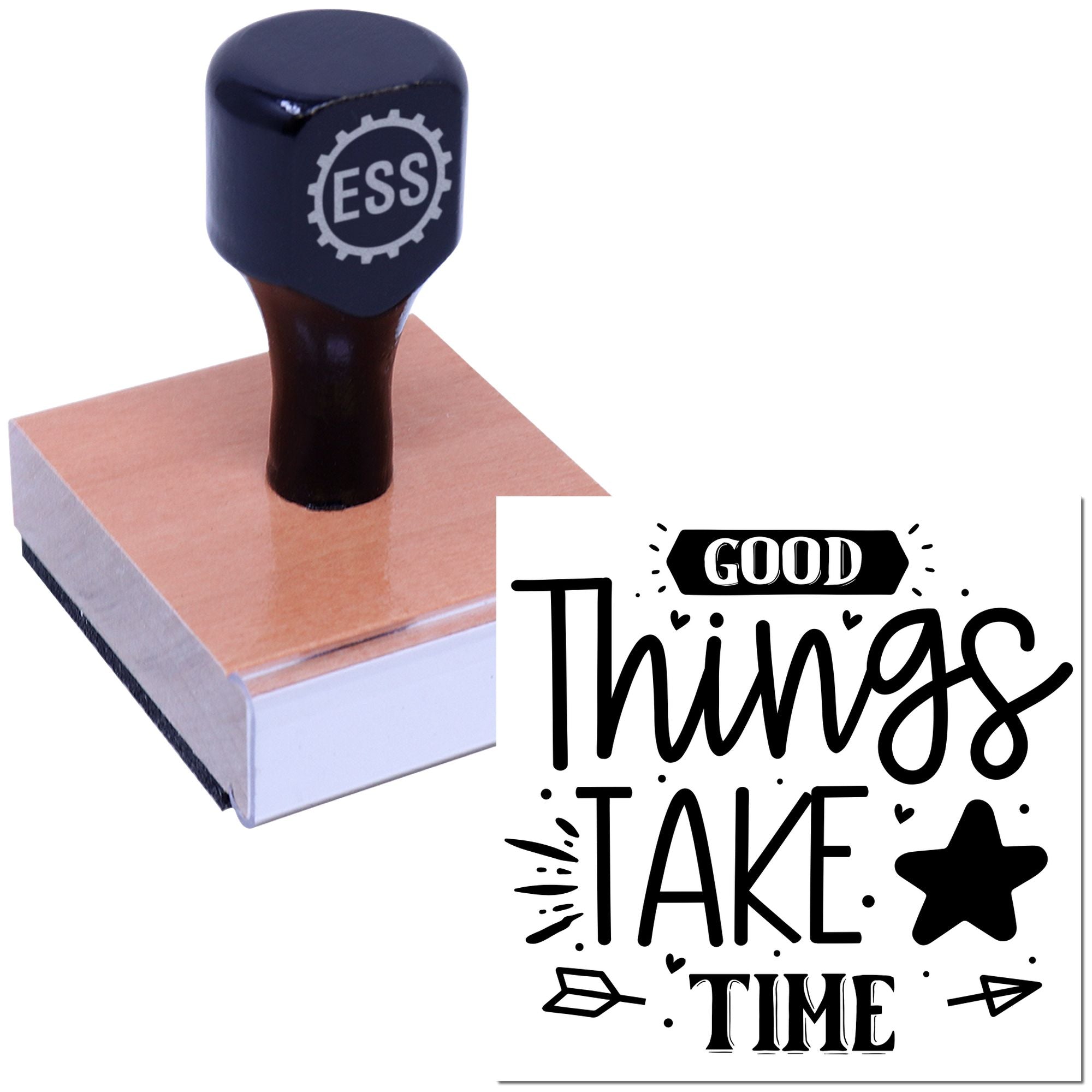 Patience Breeds Goodness Cardmaking Rubber Stamp