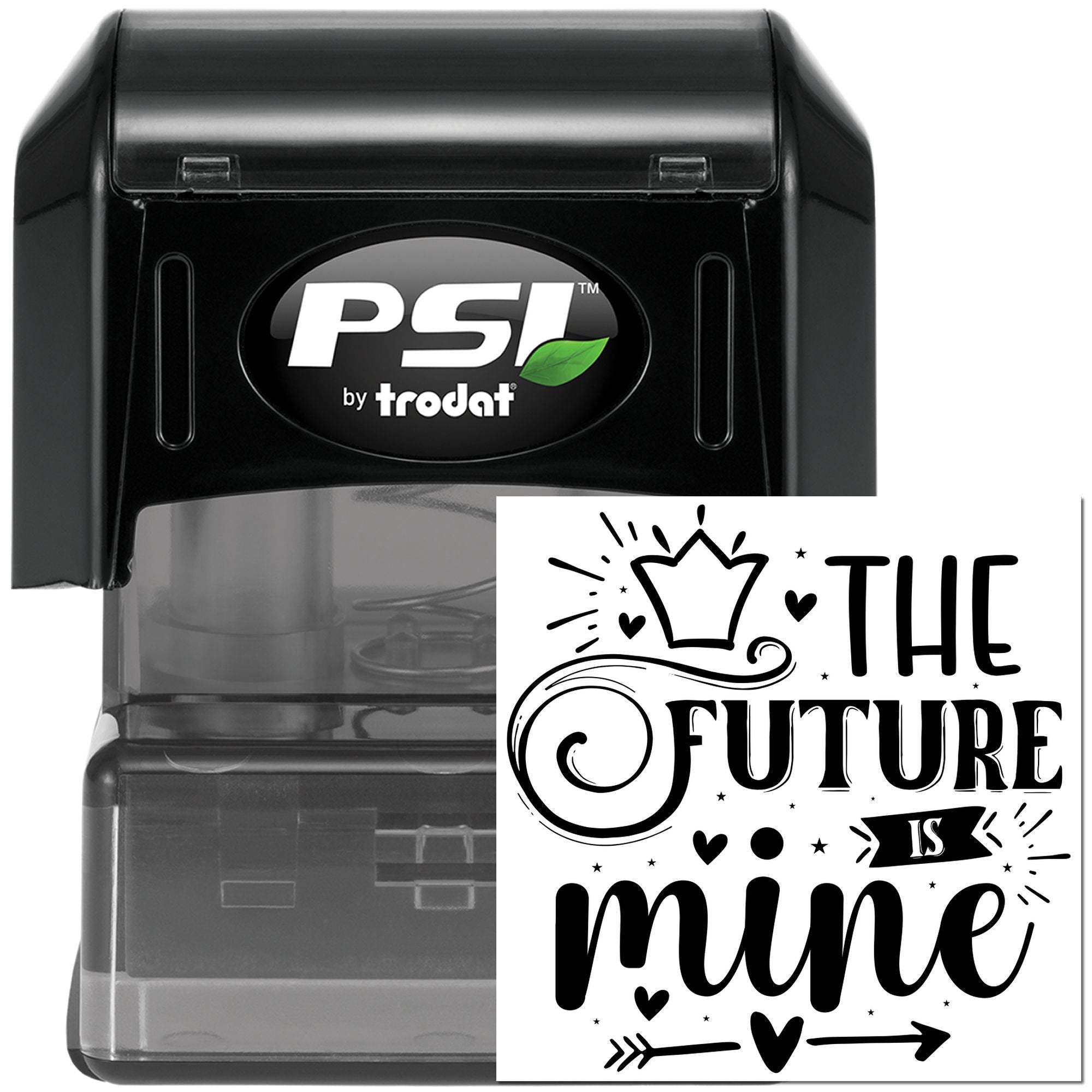 Pre-Inked Future Is Mine Greeting Card Stamp