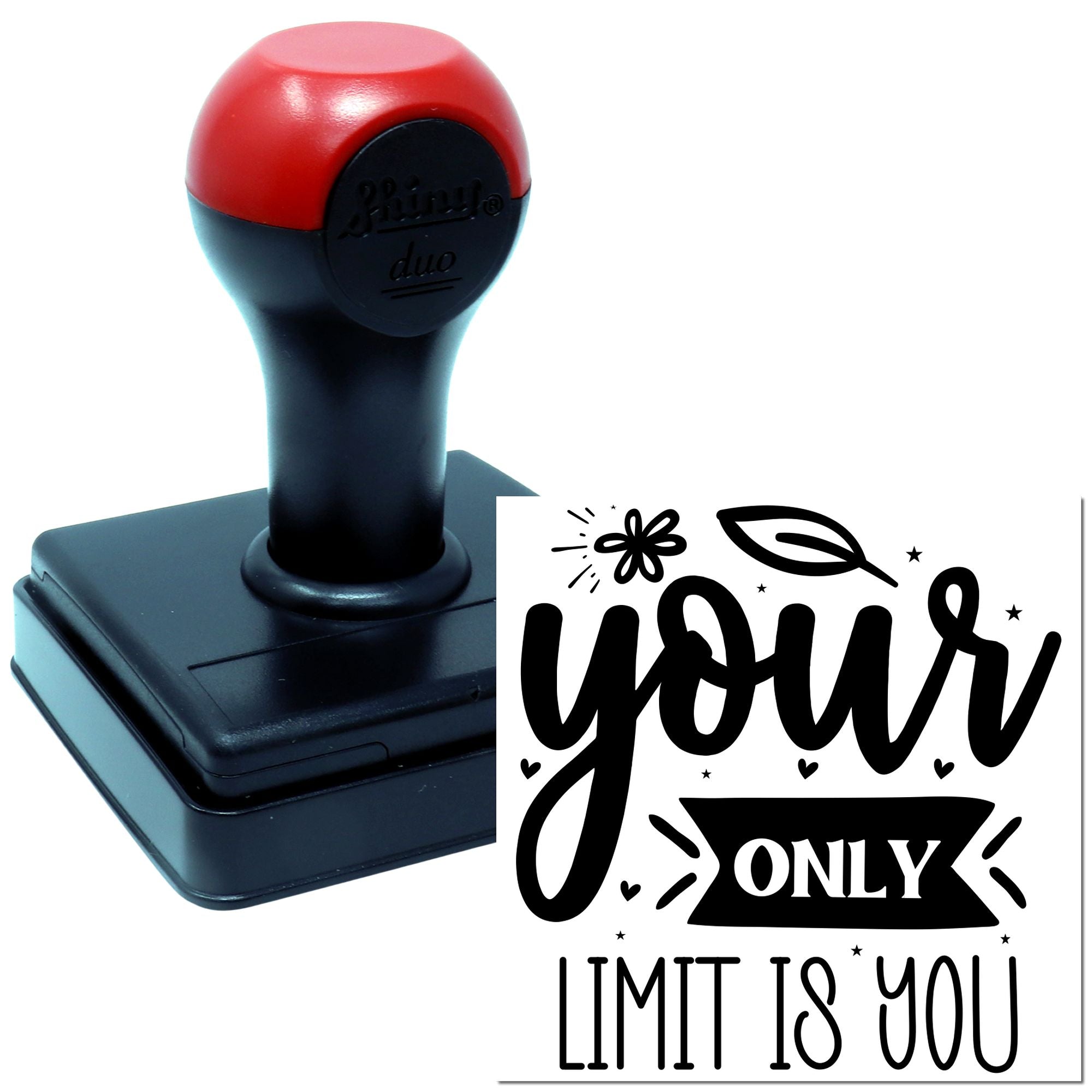 Duo Bold Hand-Lettered Motivational Wall Art Hand Stamp