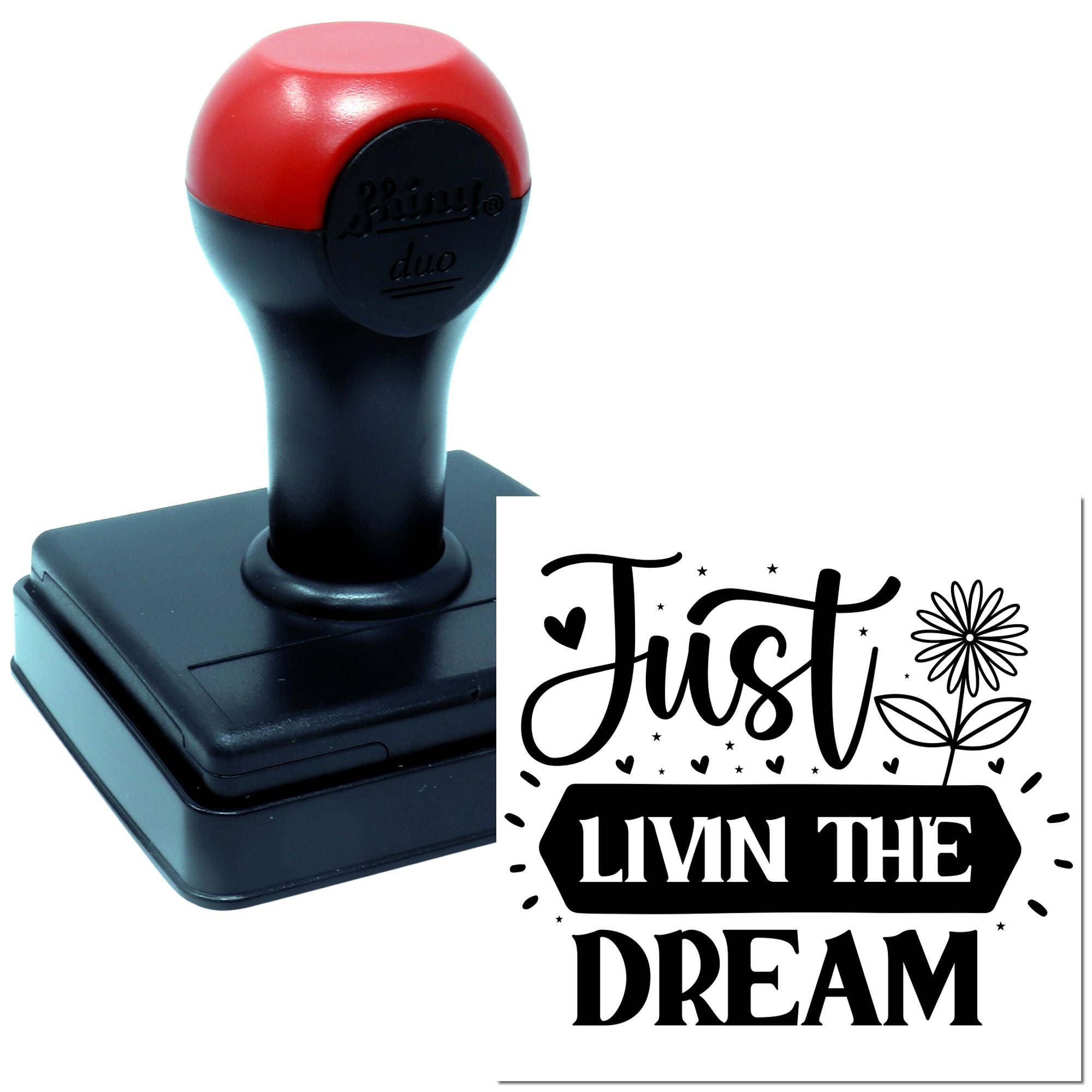 Duo Just Livin The Dream Art Hand Stamp