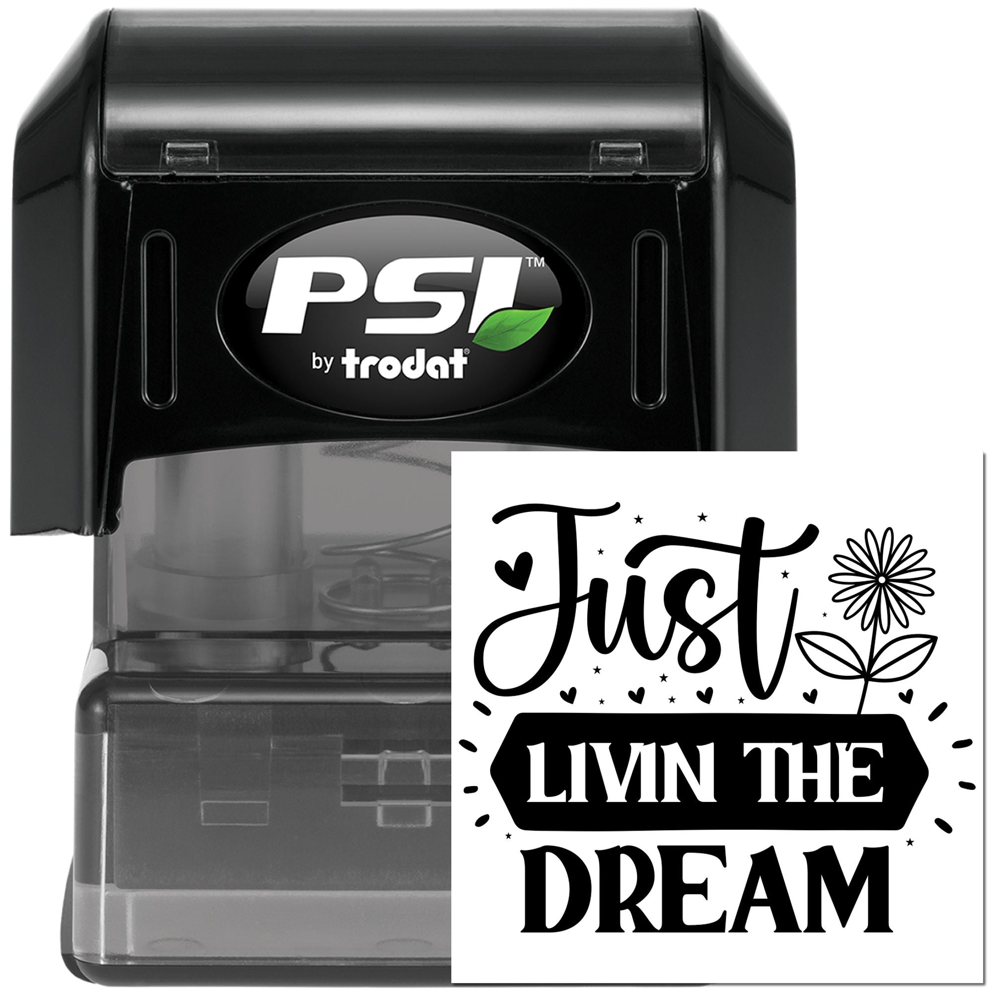 Pre-Inked Living The Dream Scrapbook Stamp