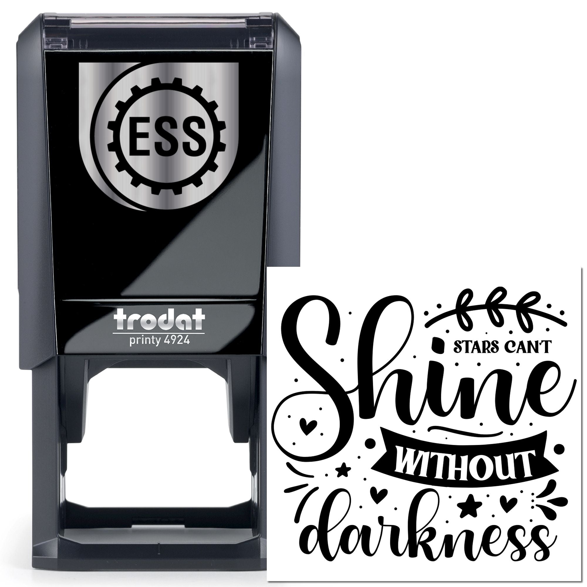Self-Inking Motivational Quote Card Making Stamp