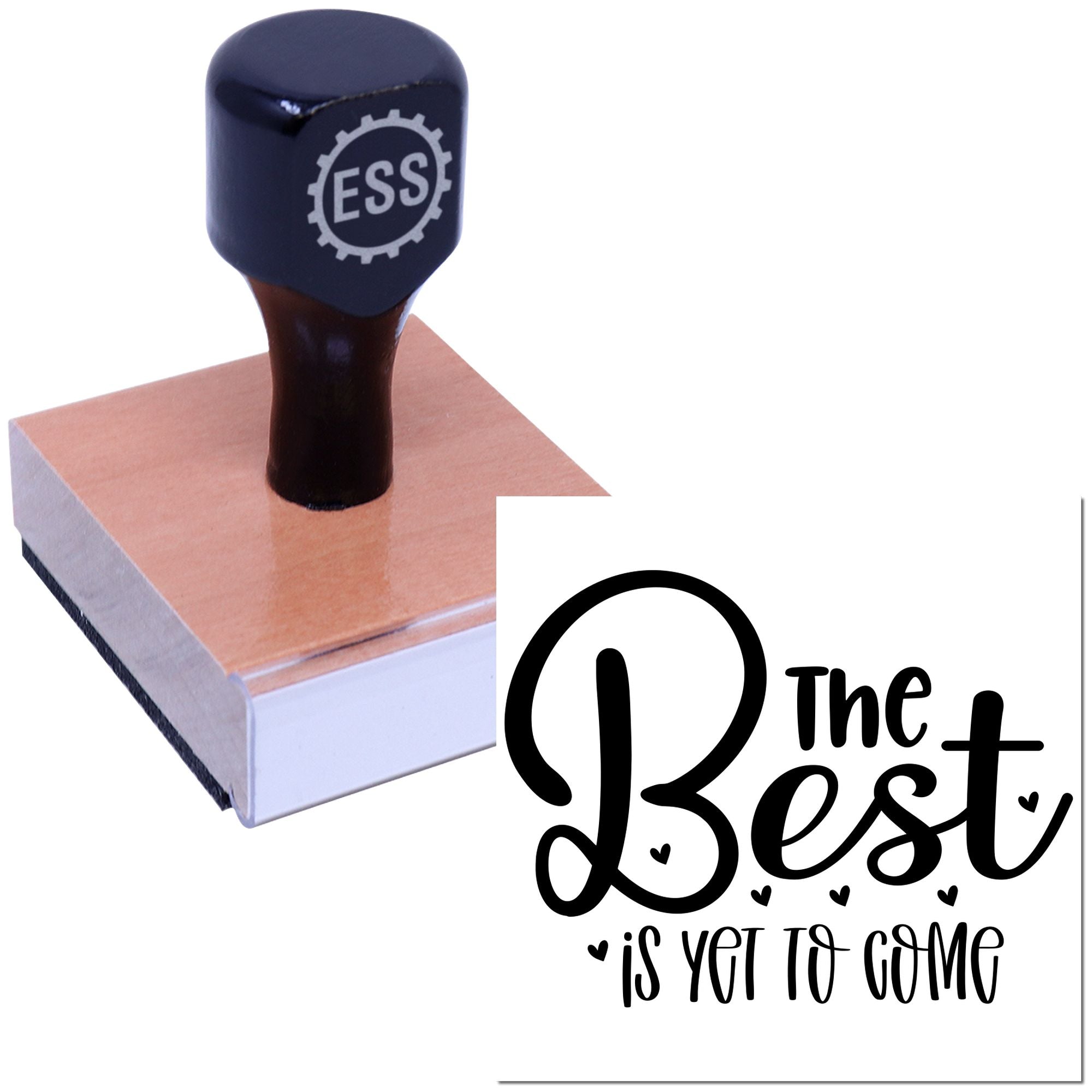 Bright Future Ahead Handcraft Rubber Stamp