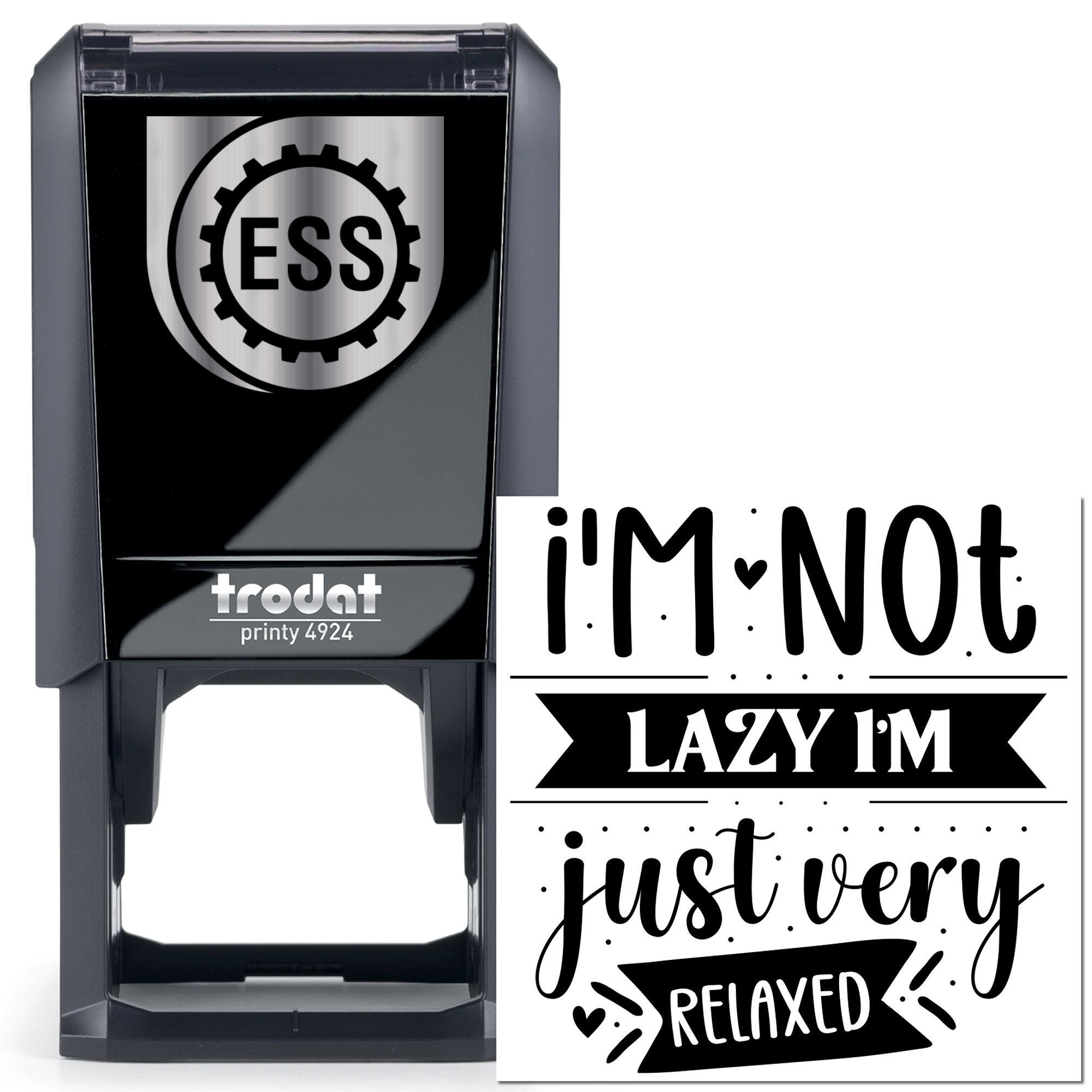 Self-Inking Very Relaxed Paper Craft Stamp