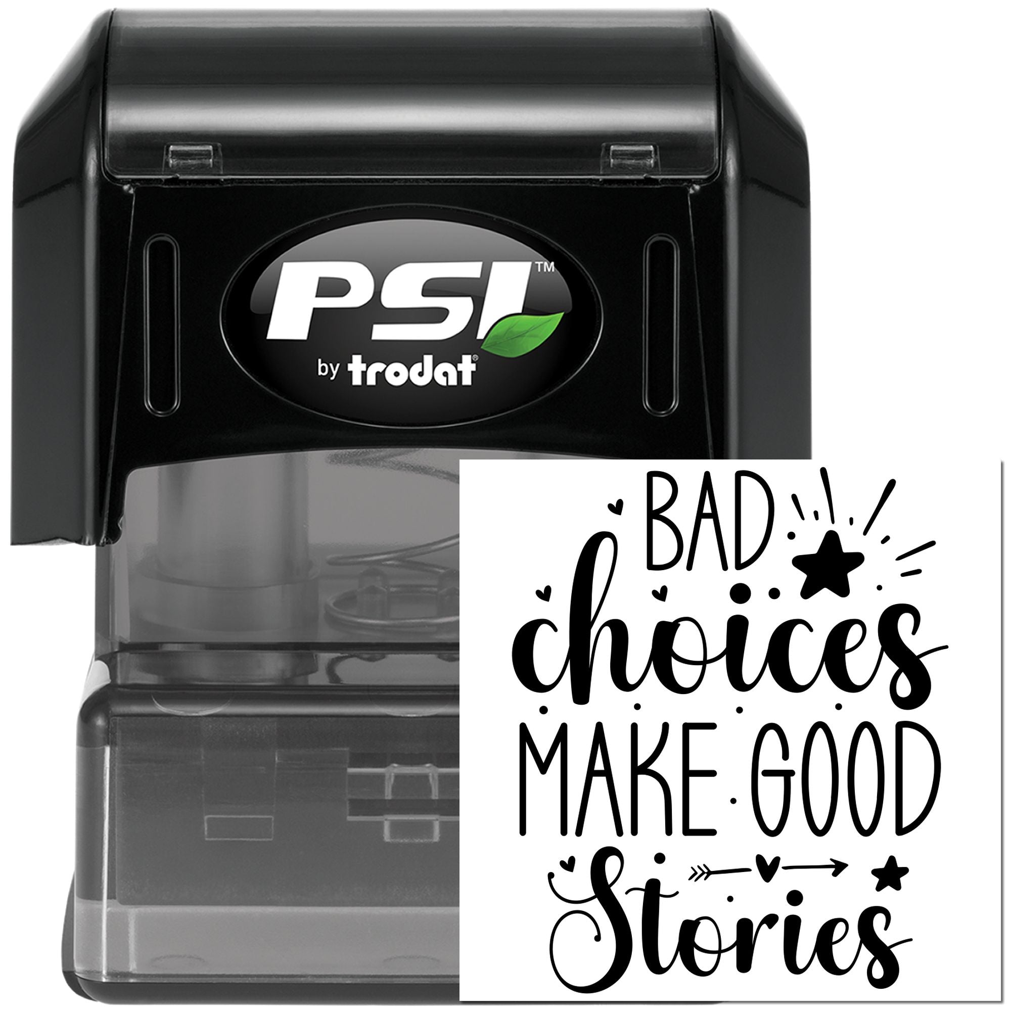 Pre-Inked Bad Choices Stories Papercraft Stamp