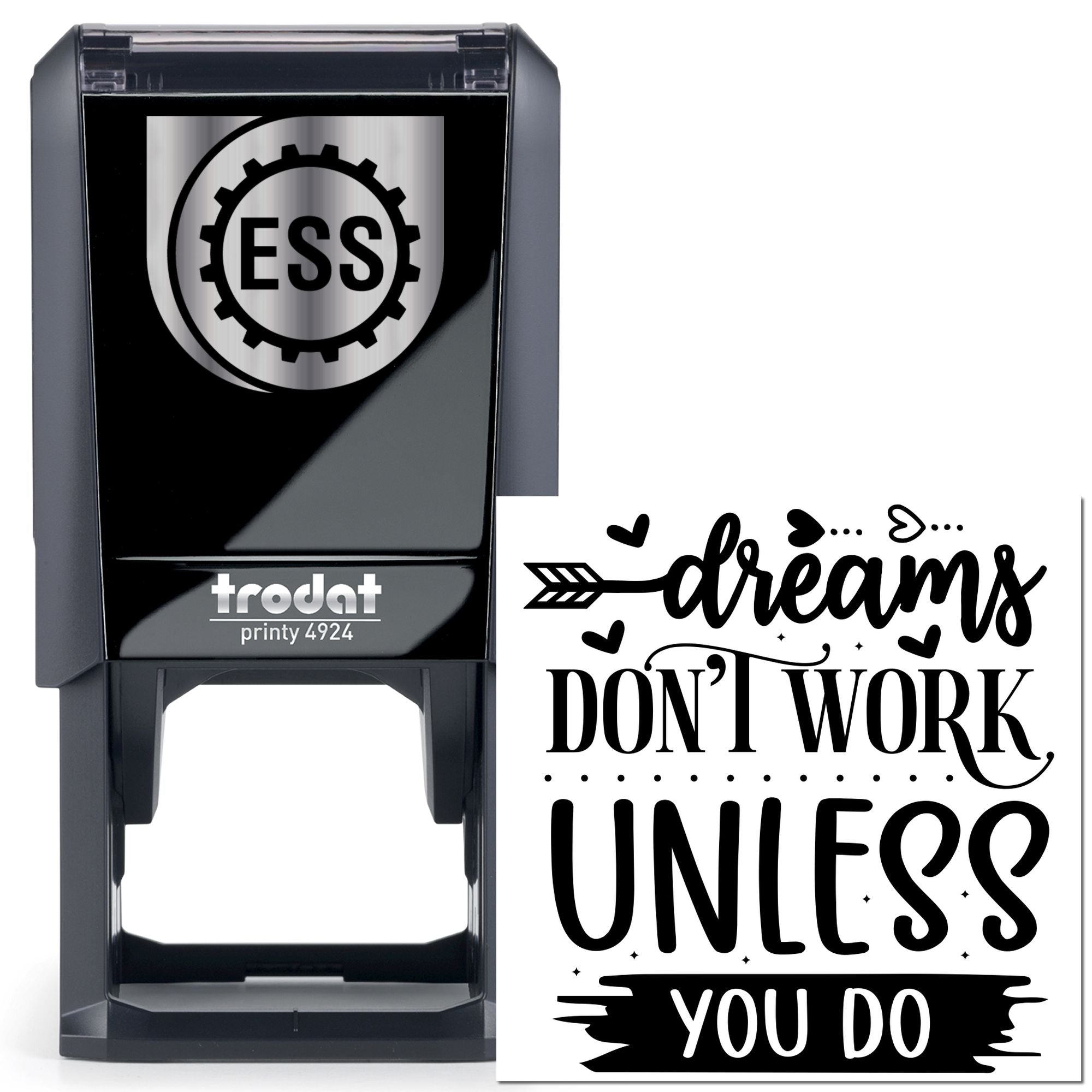 Self-Inking Motivational Poster Paper Goods Stamp