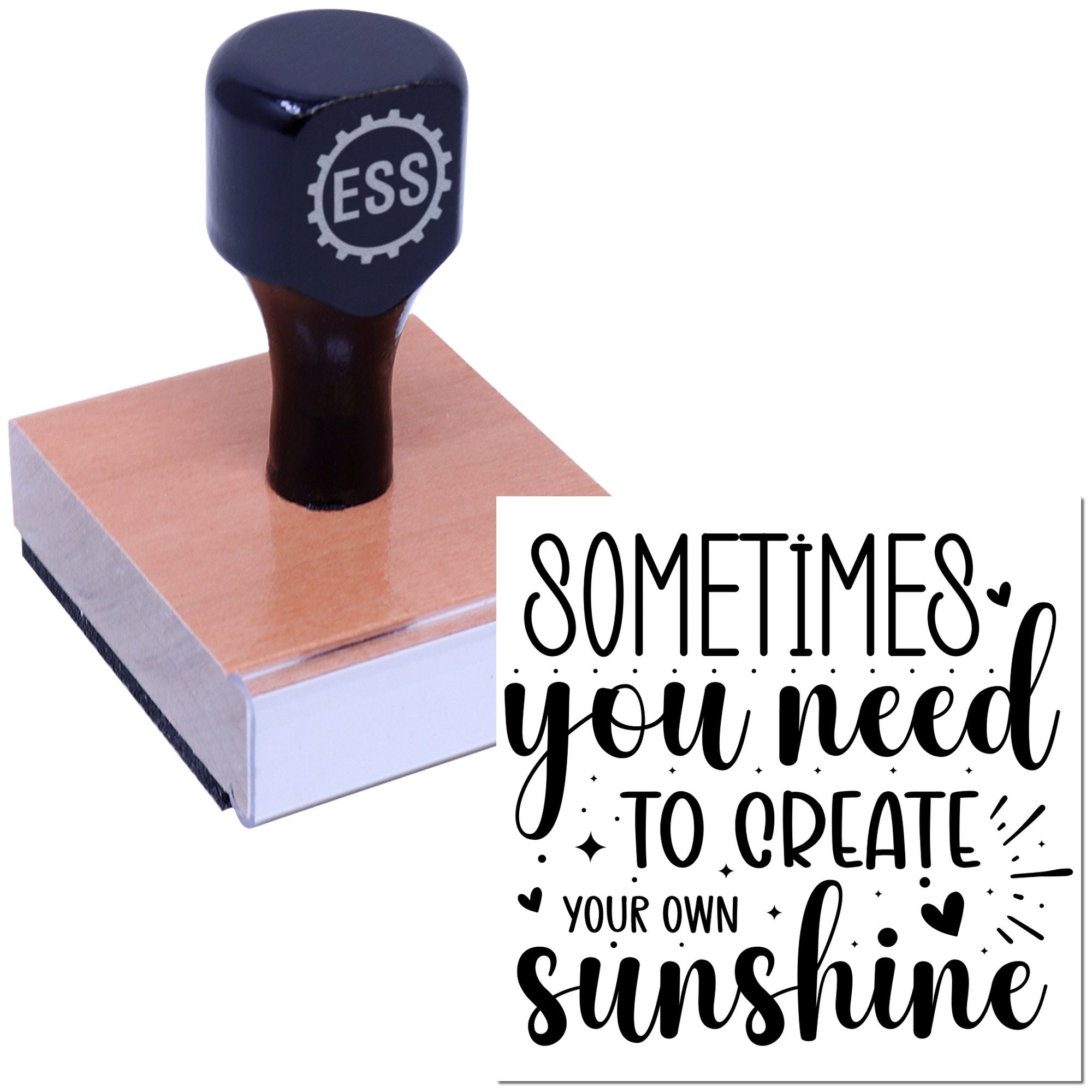 Diy Sunshine Creation Mini Card Rubber Stamp