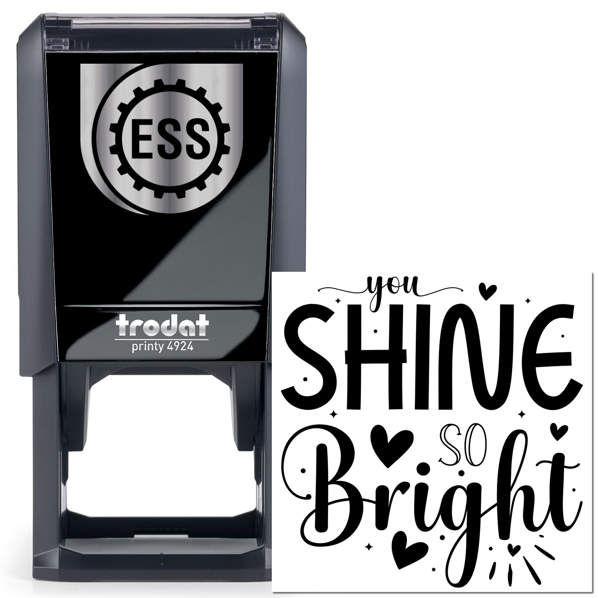 Self-Inking Shine Bright Mini Card Stamp