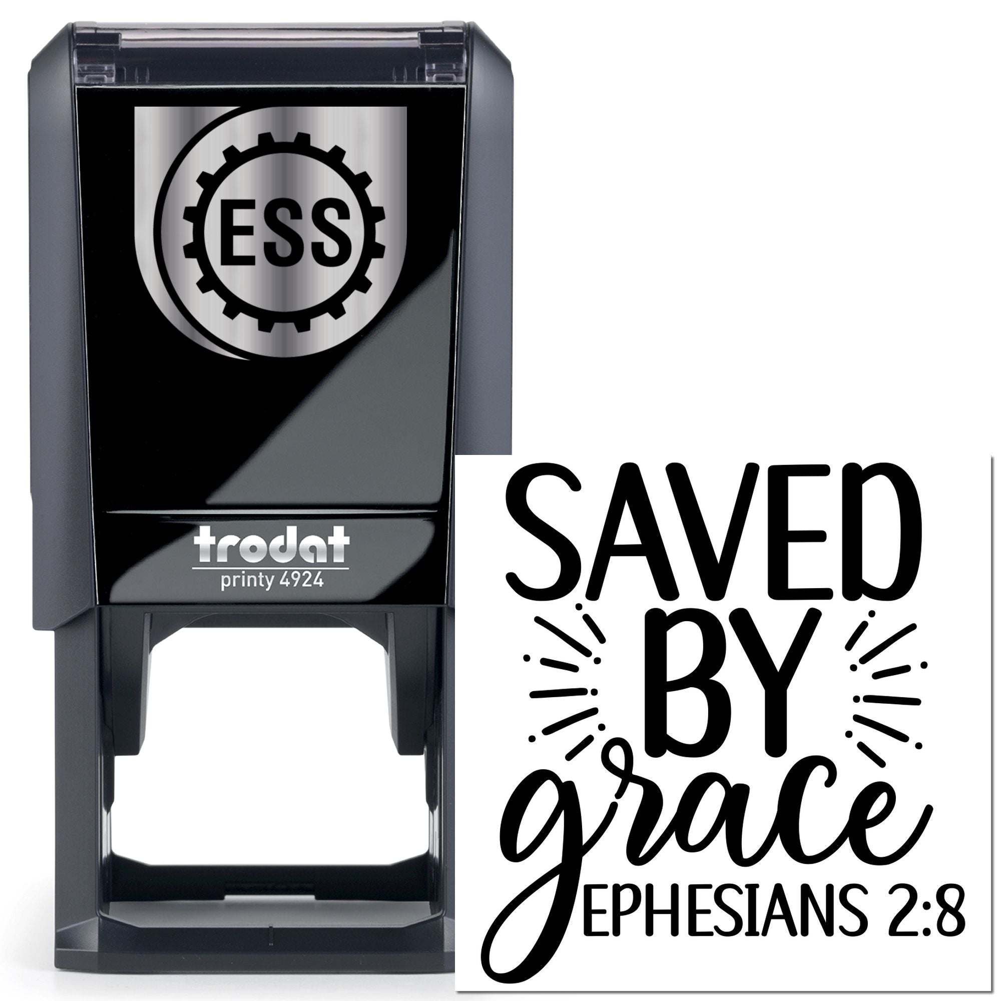 Self-Inking Grace Saved Postcard Stamp