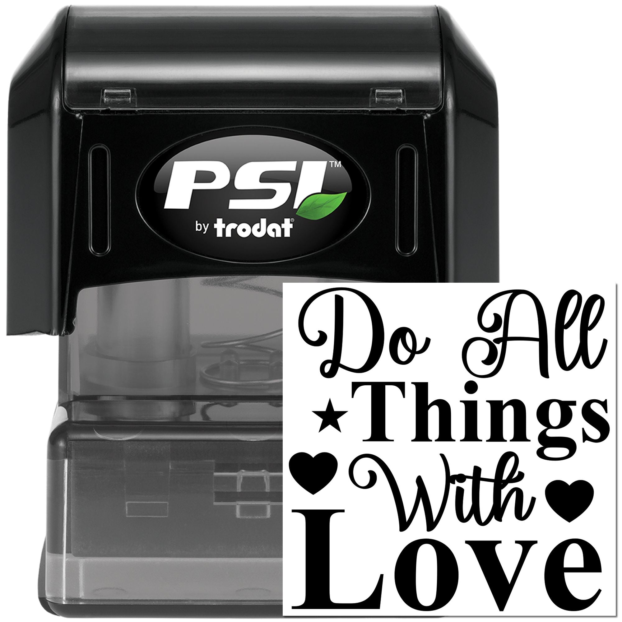 Pre-Inked Do All Things Tag Stamp