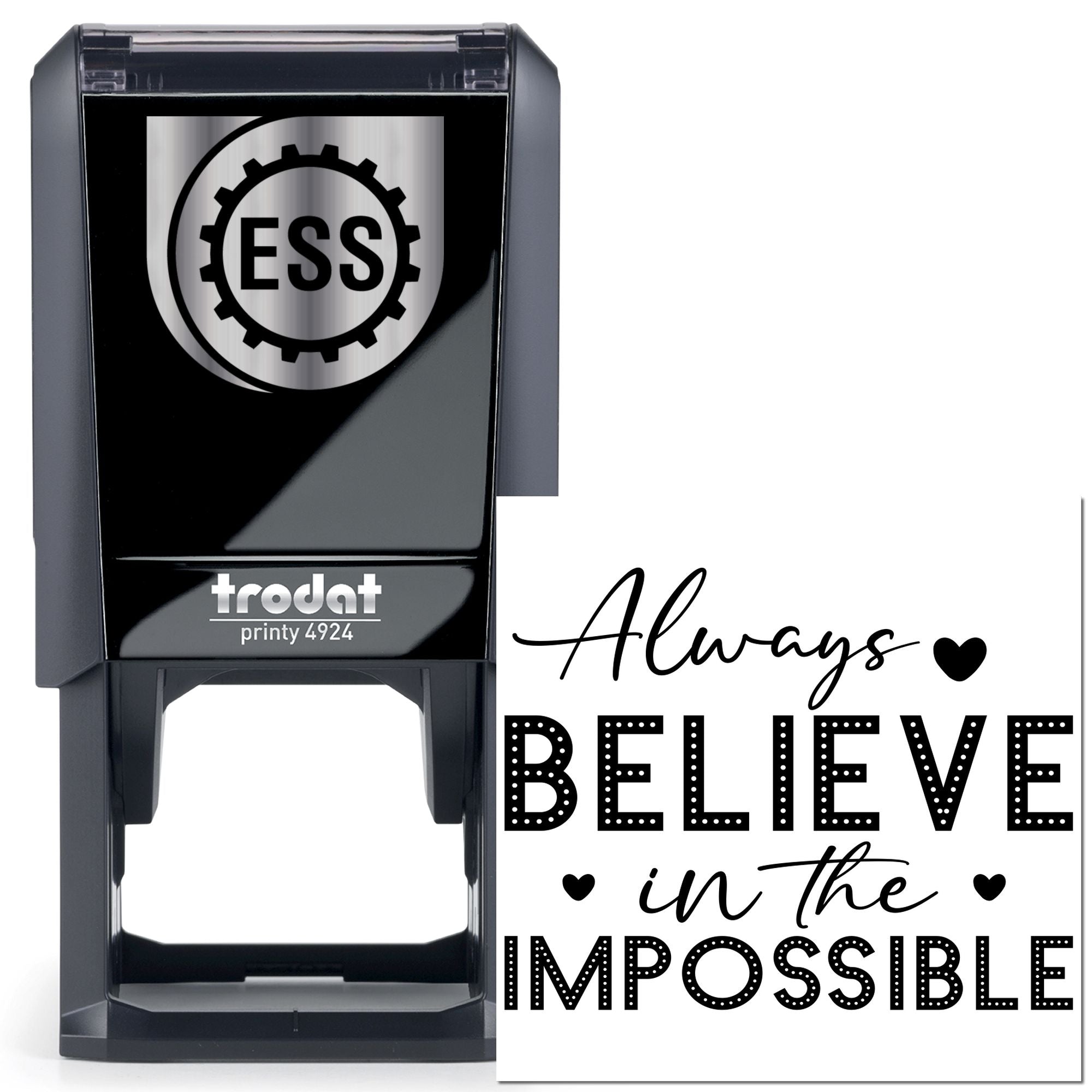Self-Inking Always Believe Scrapbook Stamp