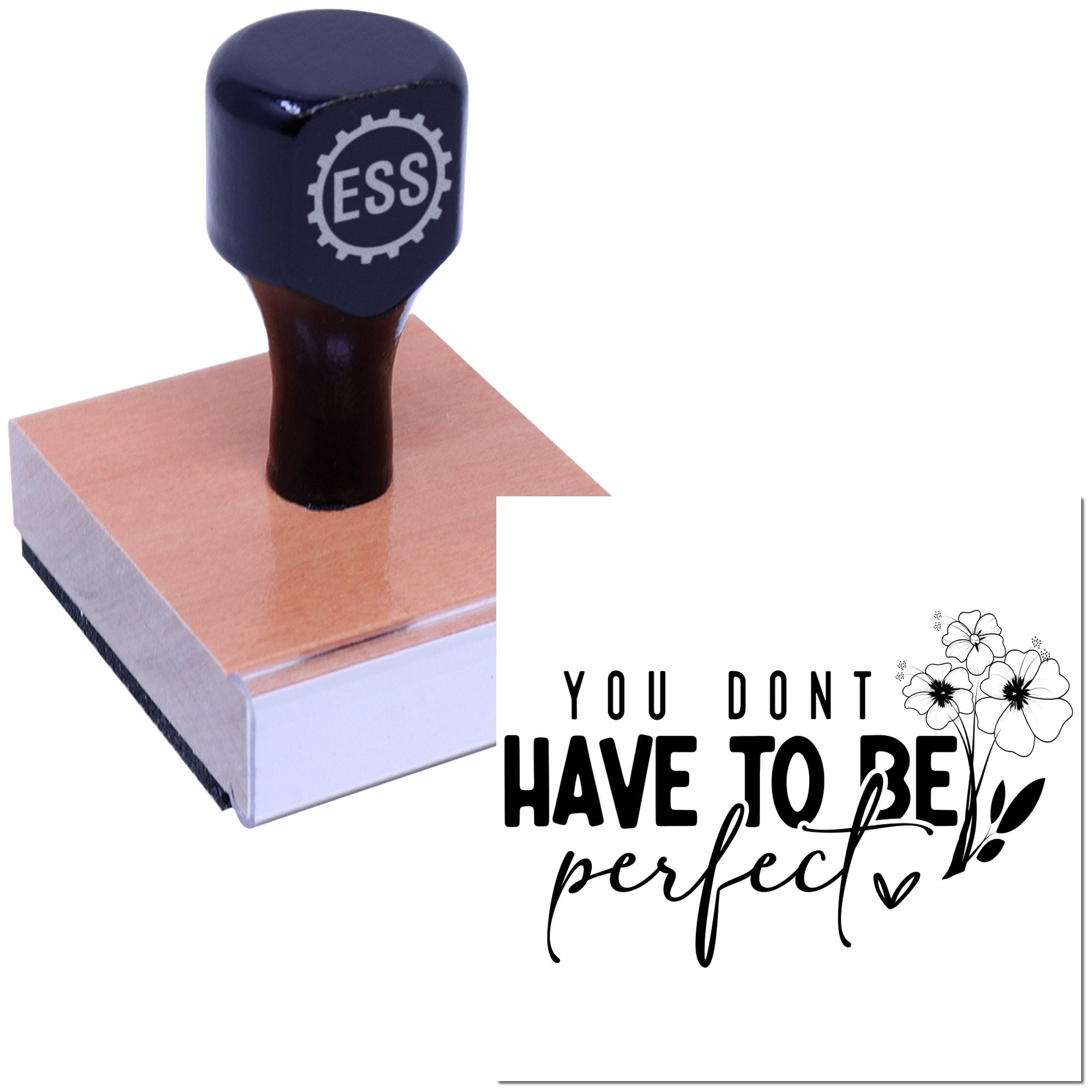 Imperfect Blooms Welcome Card Making Rubber Stamp