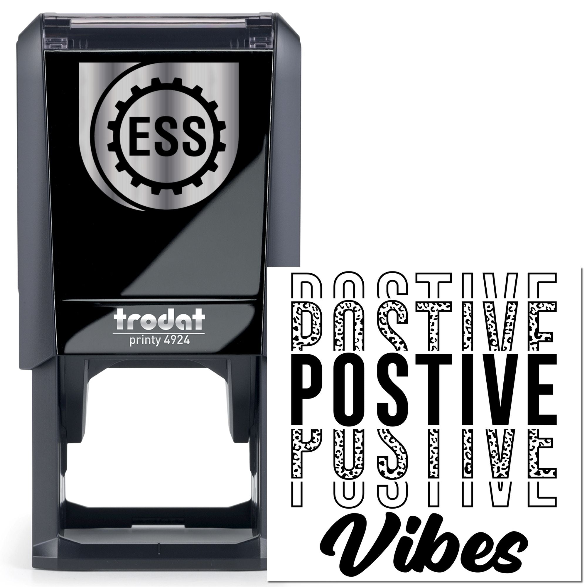 Self-Inking Positive Vibes Paper Goods Stamp