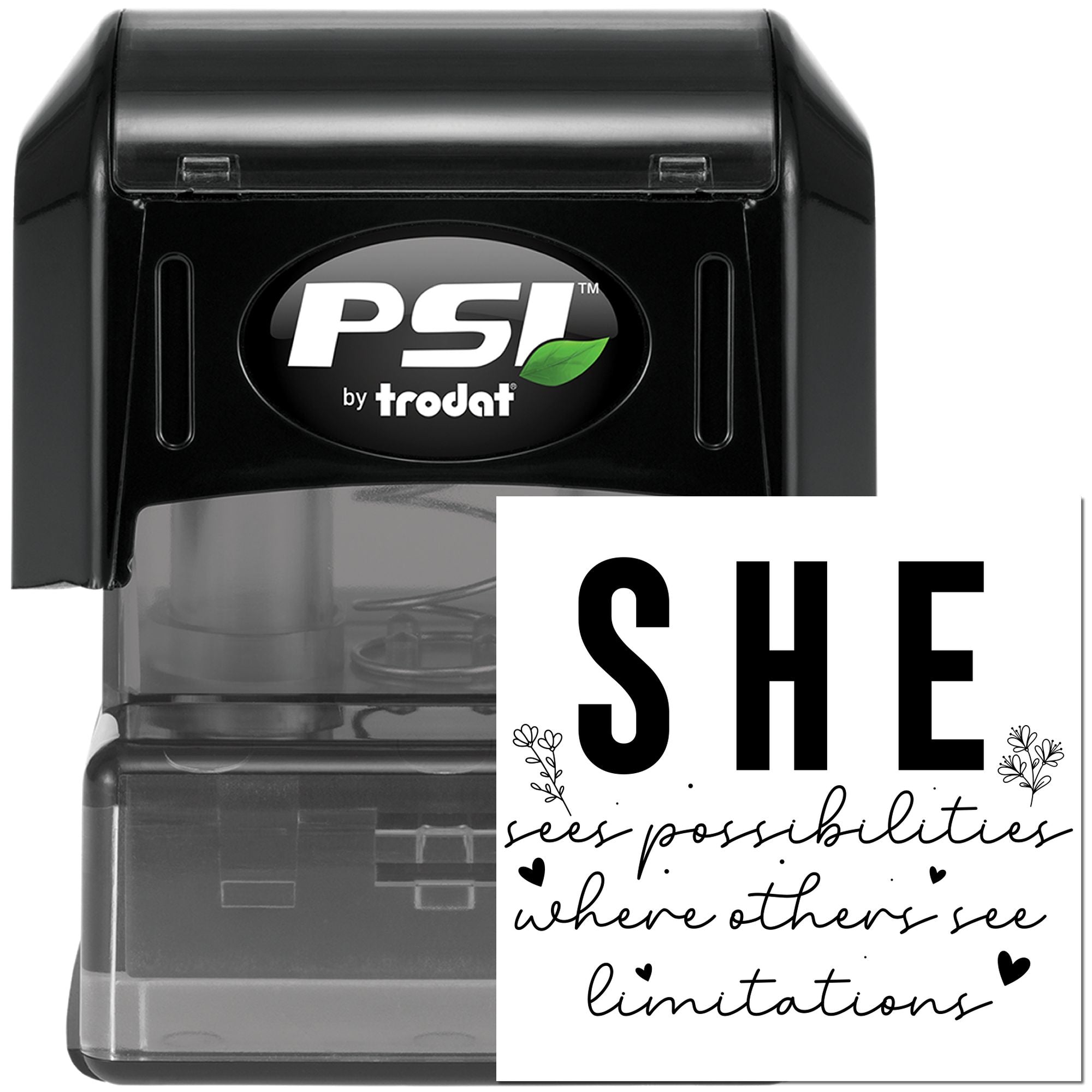 Pre-Inked She Sees Possibilities Journaling Stamp