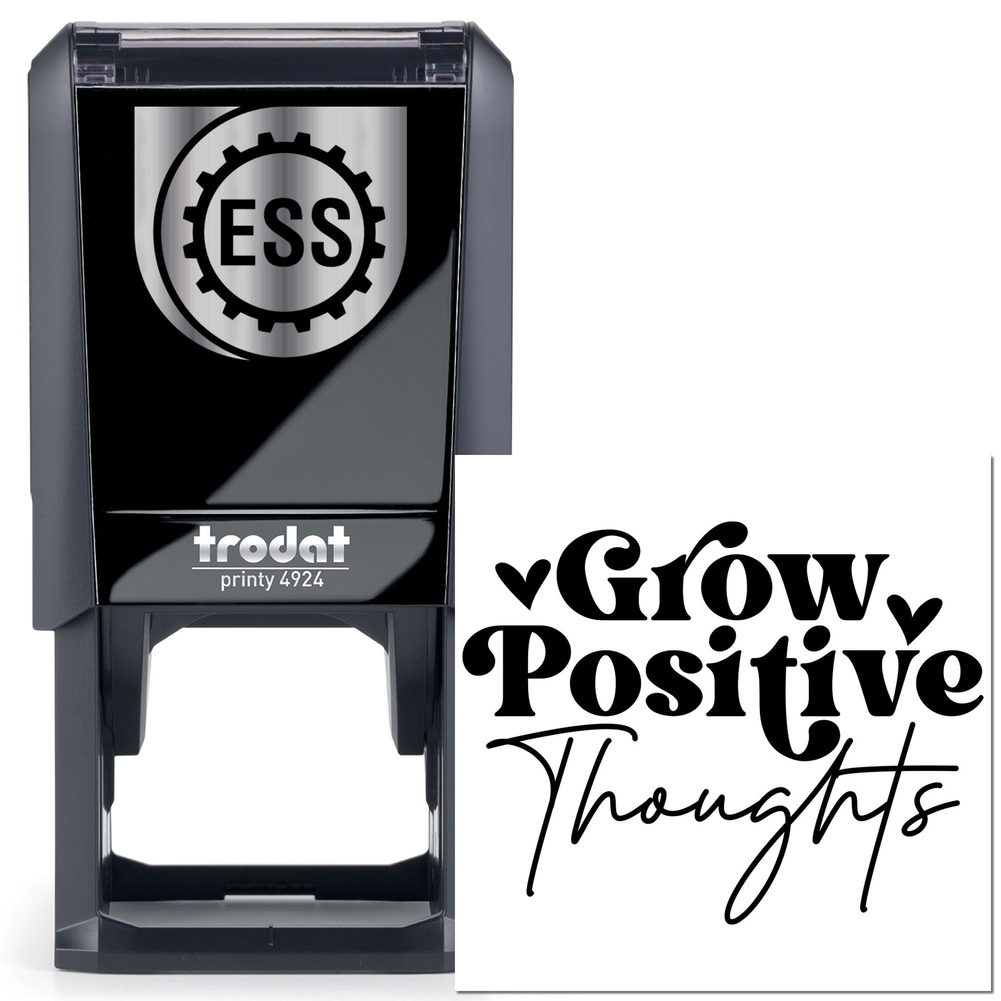 Self-Inking Positive Thoughts Place Card Stamp
