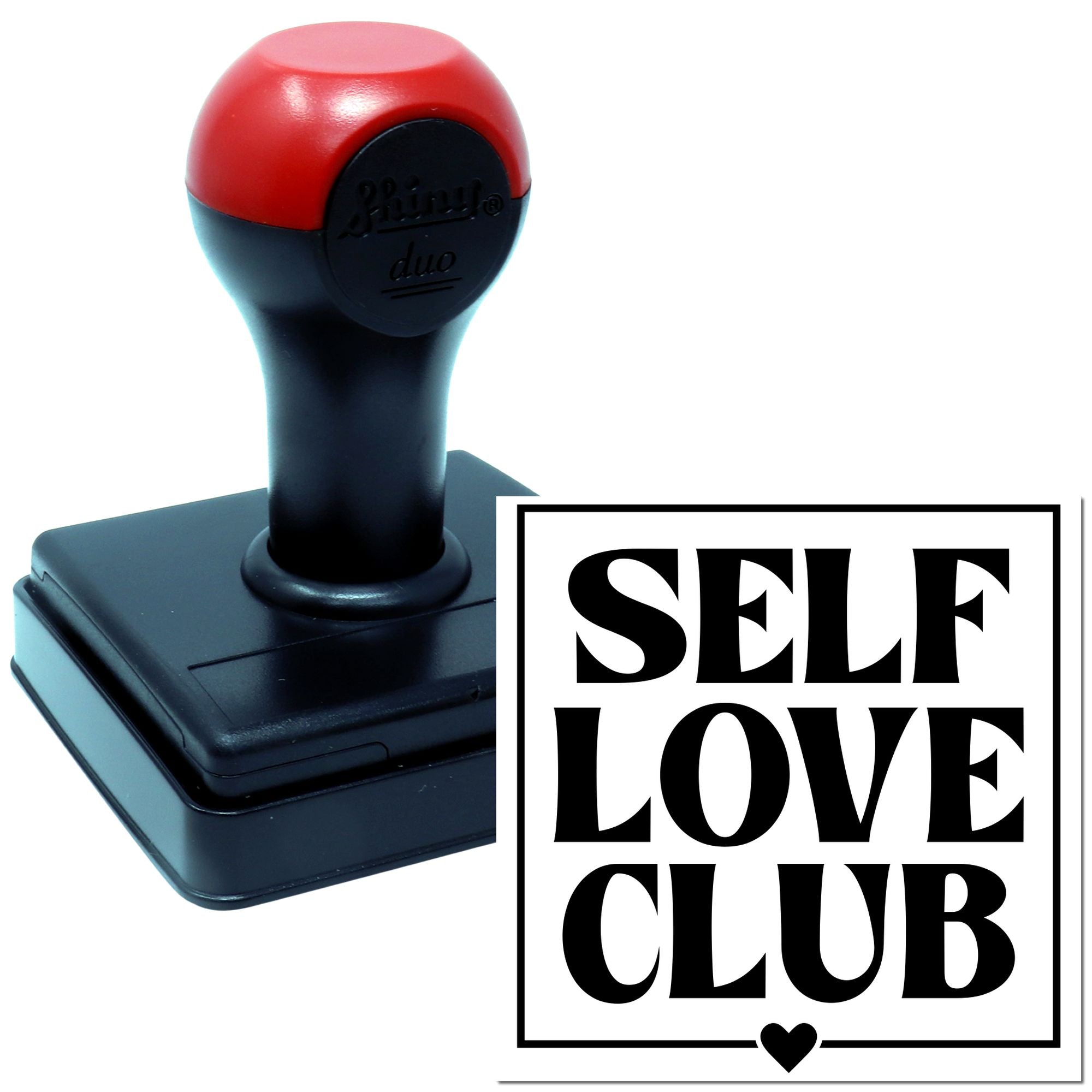 Duo Self Love Club Heart Bold Hand Stamp
