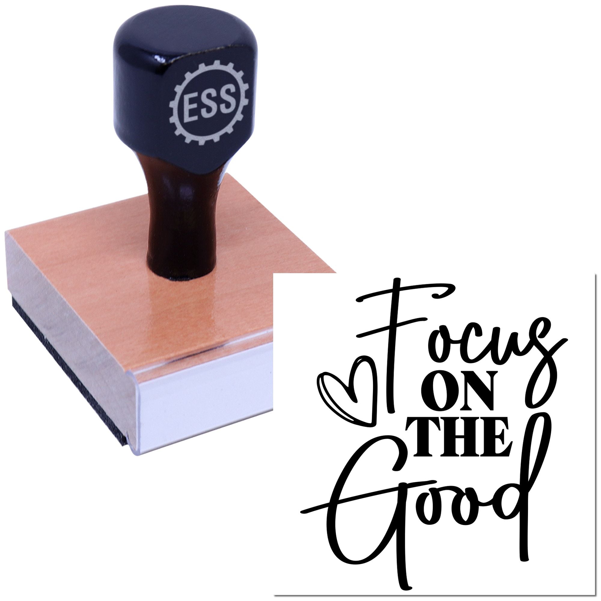 Good Vibes Only Card Rubber Stamp