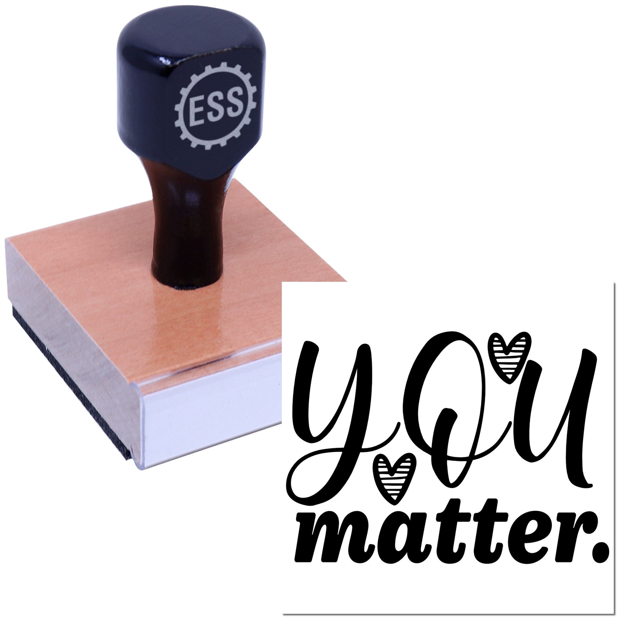 Heartfelt Motivational Print Card Making Rubber Stamp