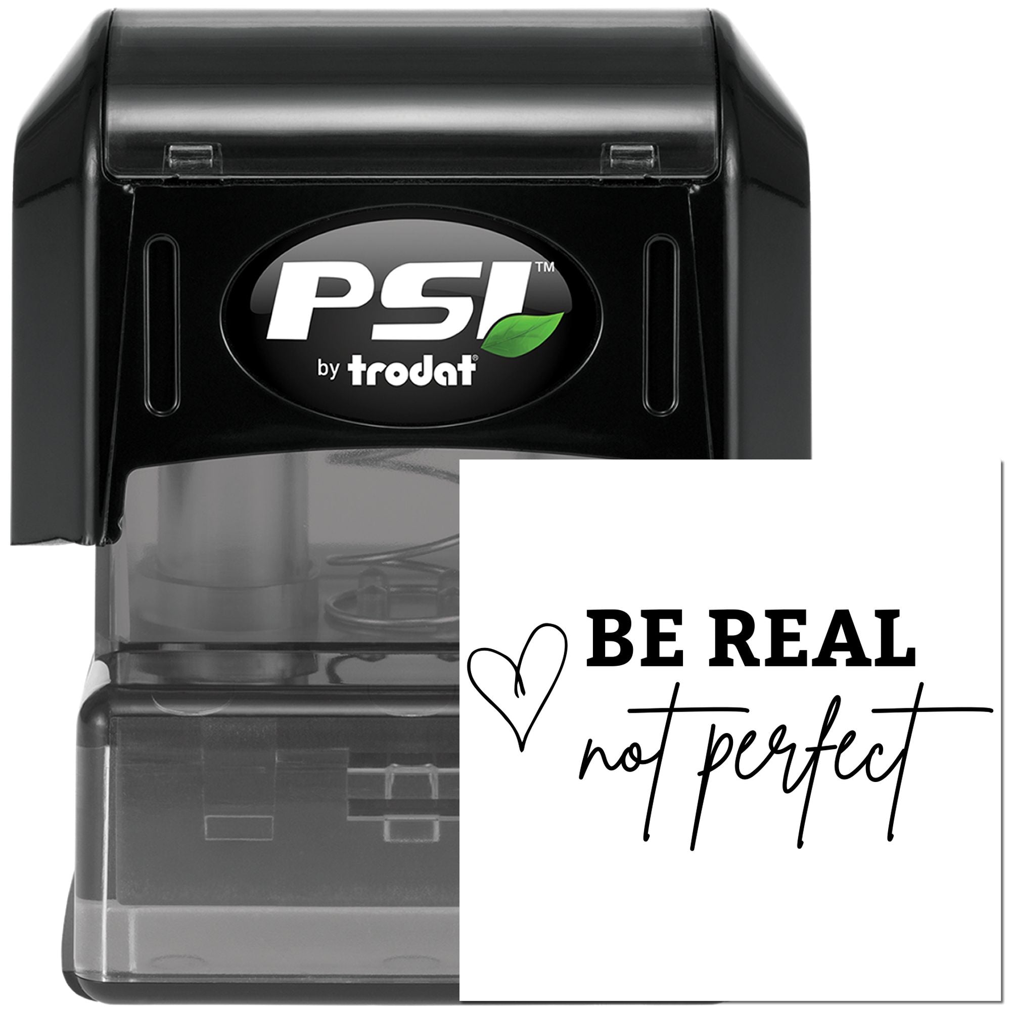 Pre-Inked Real Over Perfection Crafting Stamp