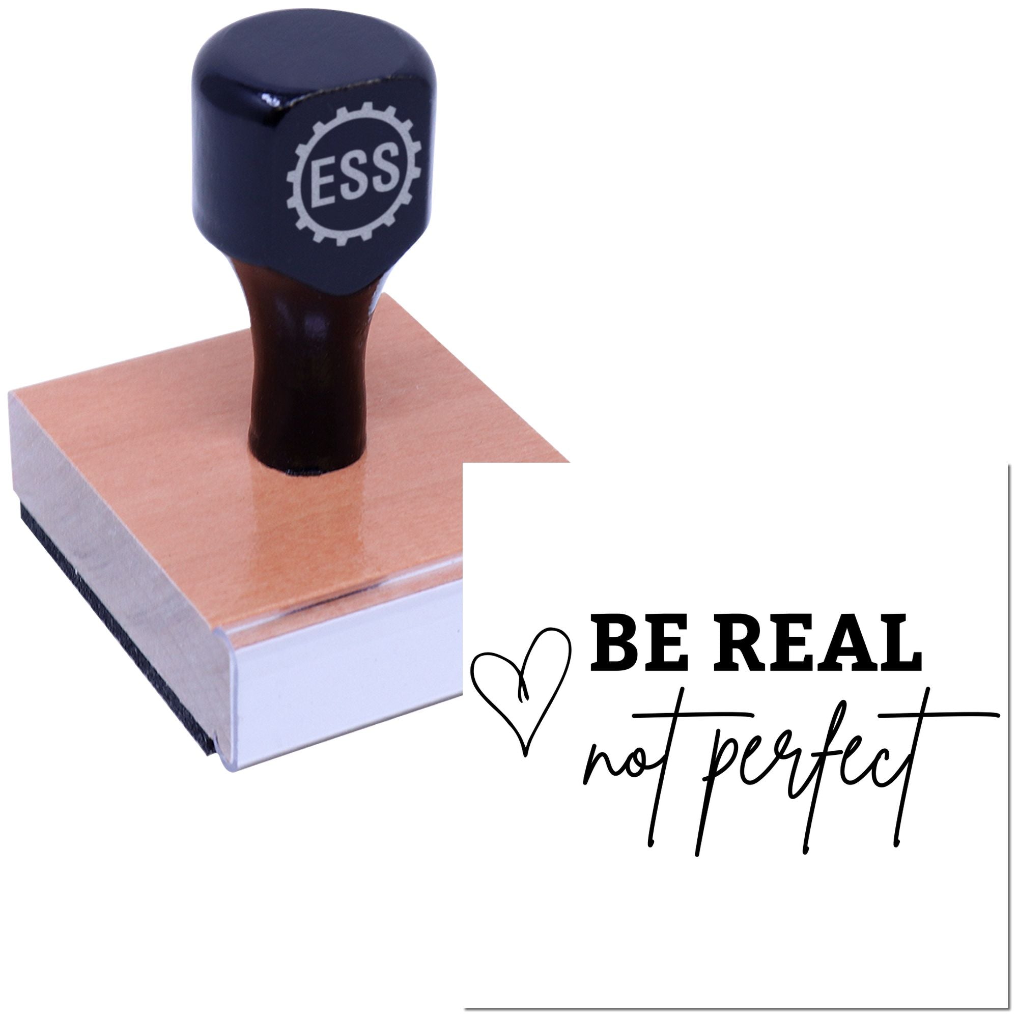 Embrace Imperfect Authenticity Paper Craft Rubber Stamp