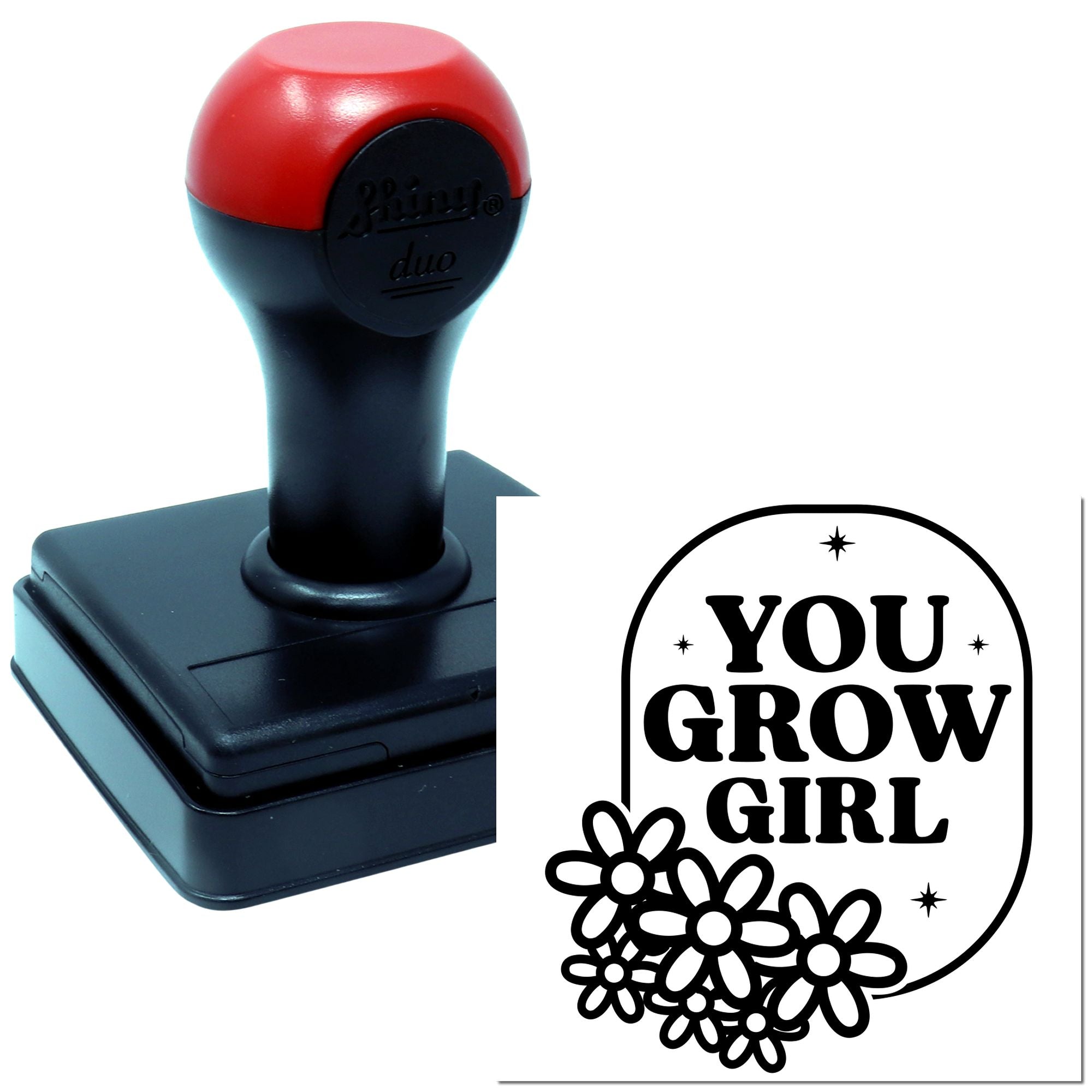 Duo Bloom Brightly You Grow Girl Hand Stamp