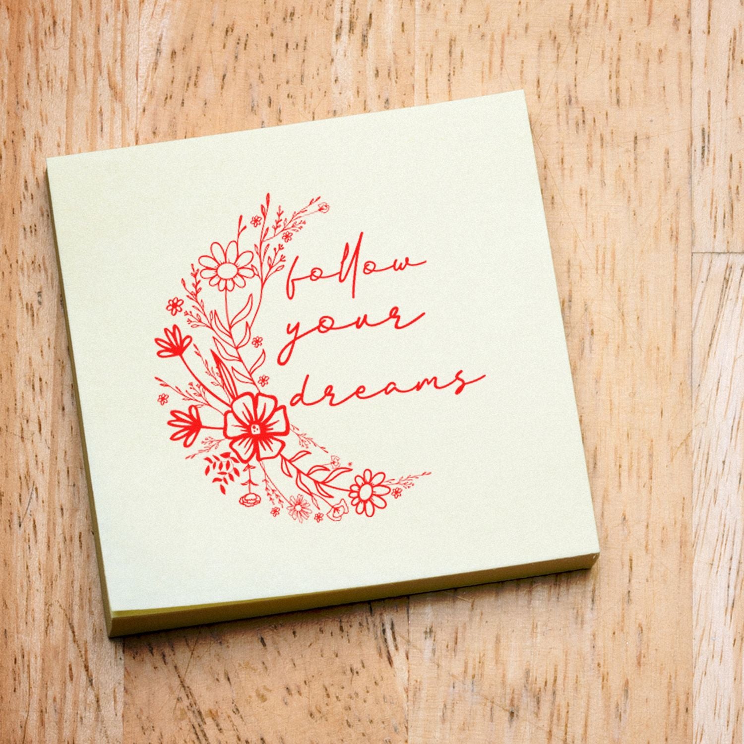 Self-Inking Dreamy Flowers Scrapbook Stamp