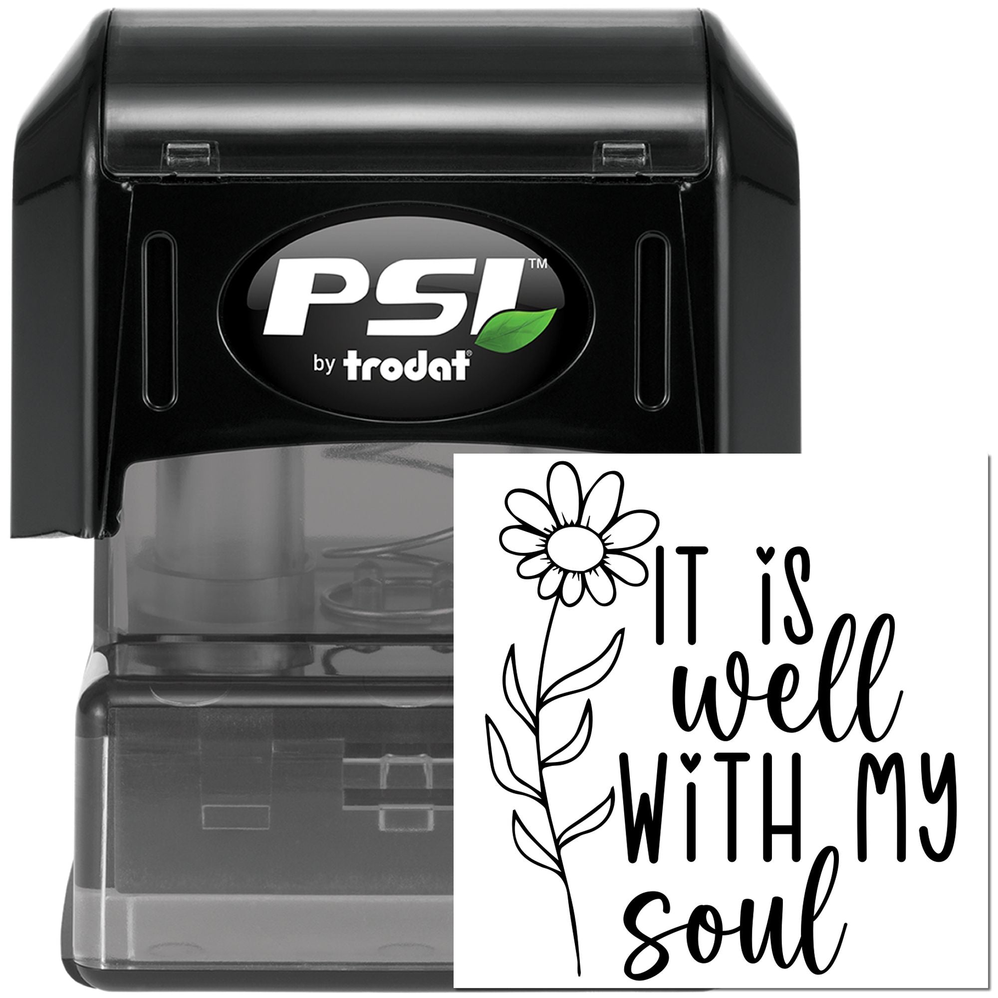 Pre-Inked It Is Well Scrapbooking Stamp