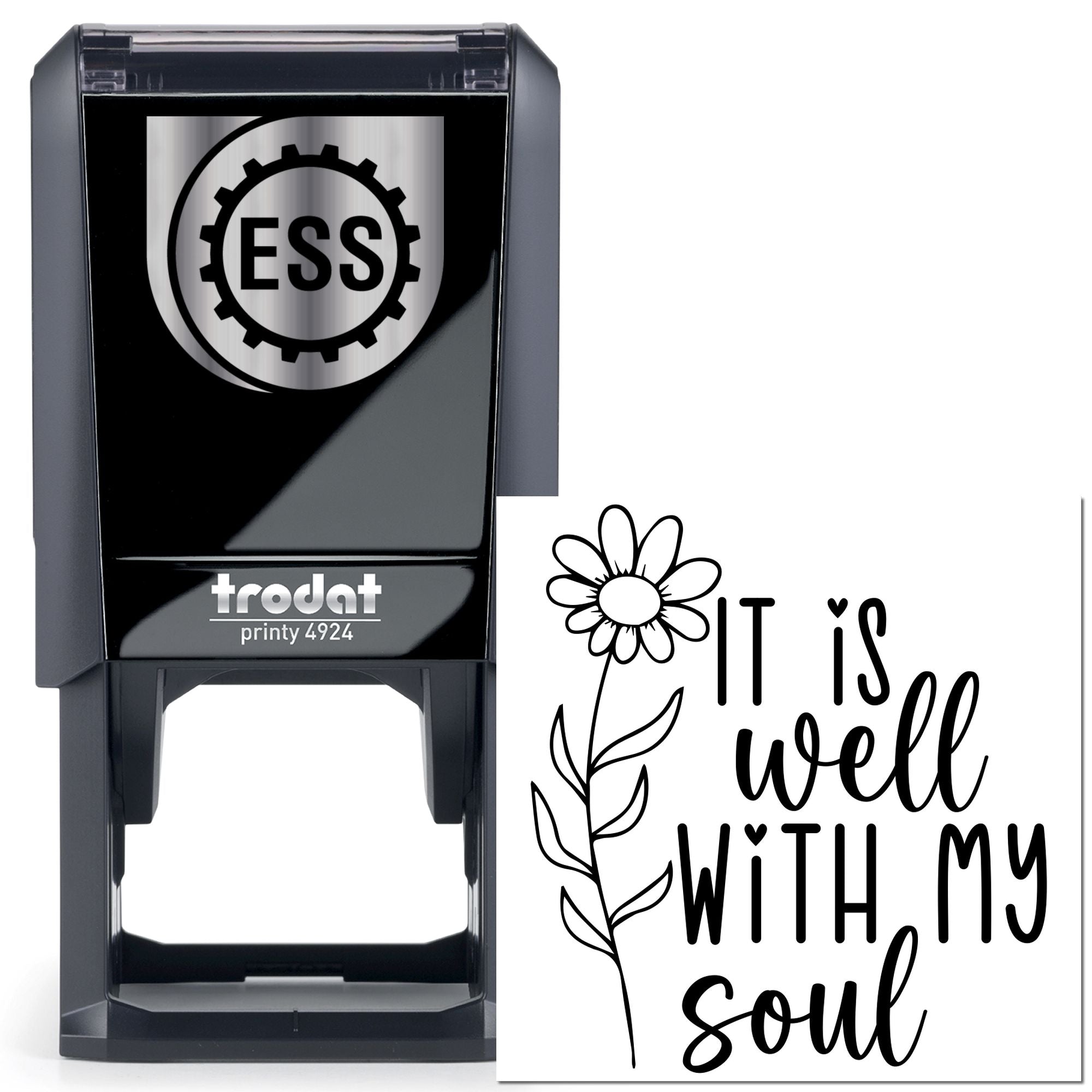 Self-Inking Soulful Bloom Card Stamp