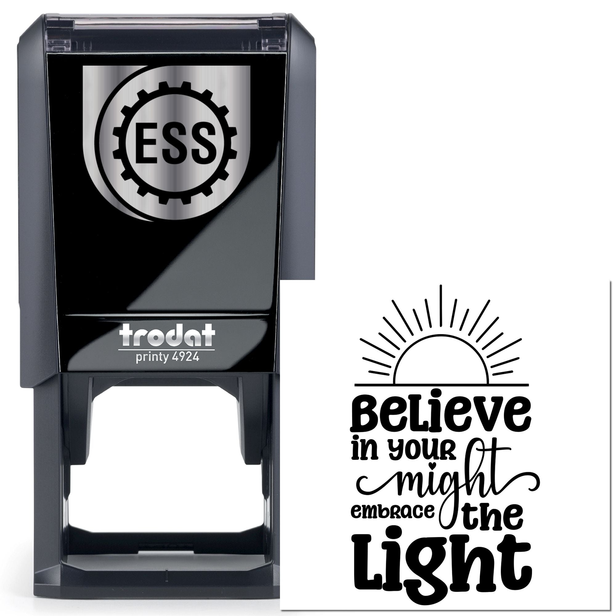 Self-Inking Bright Faith Card Making Stamp