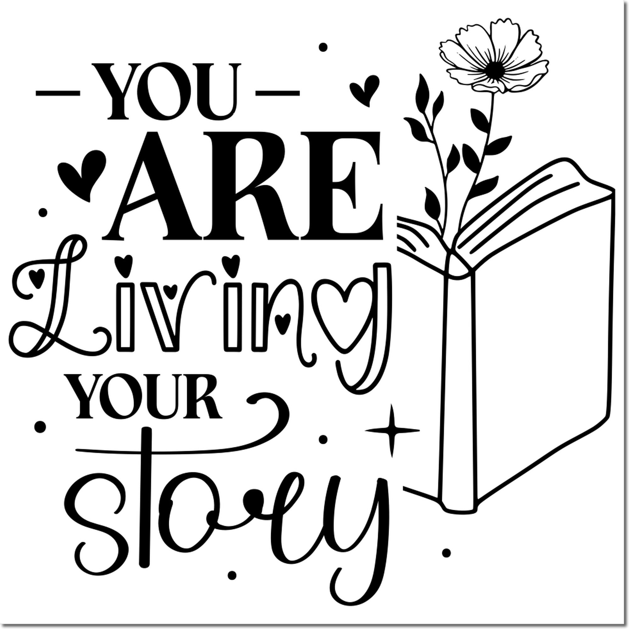 Duo Blossoming Pages Living Your Story Hand Stamp