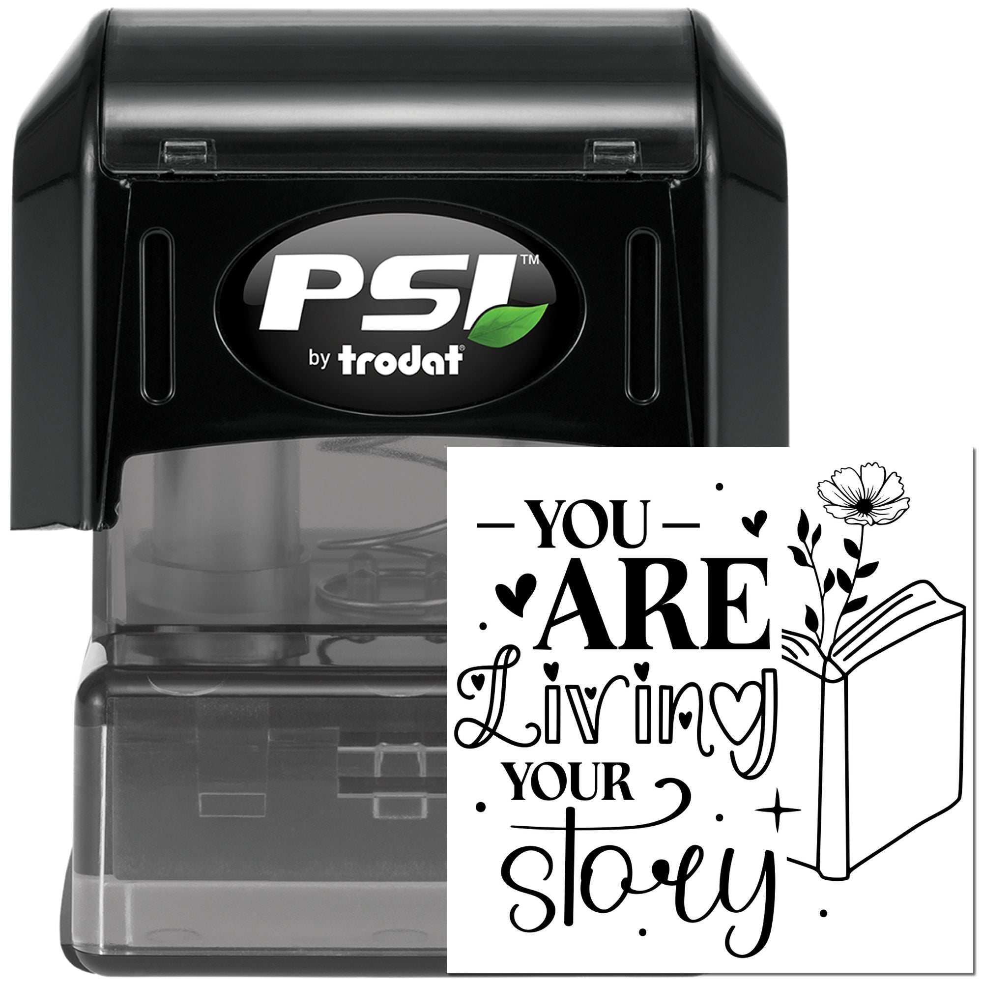 Pre-Inked Living Your Story Card Making Stamp