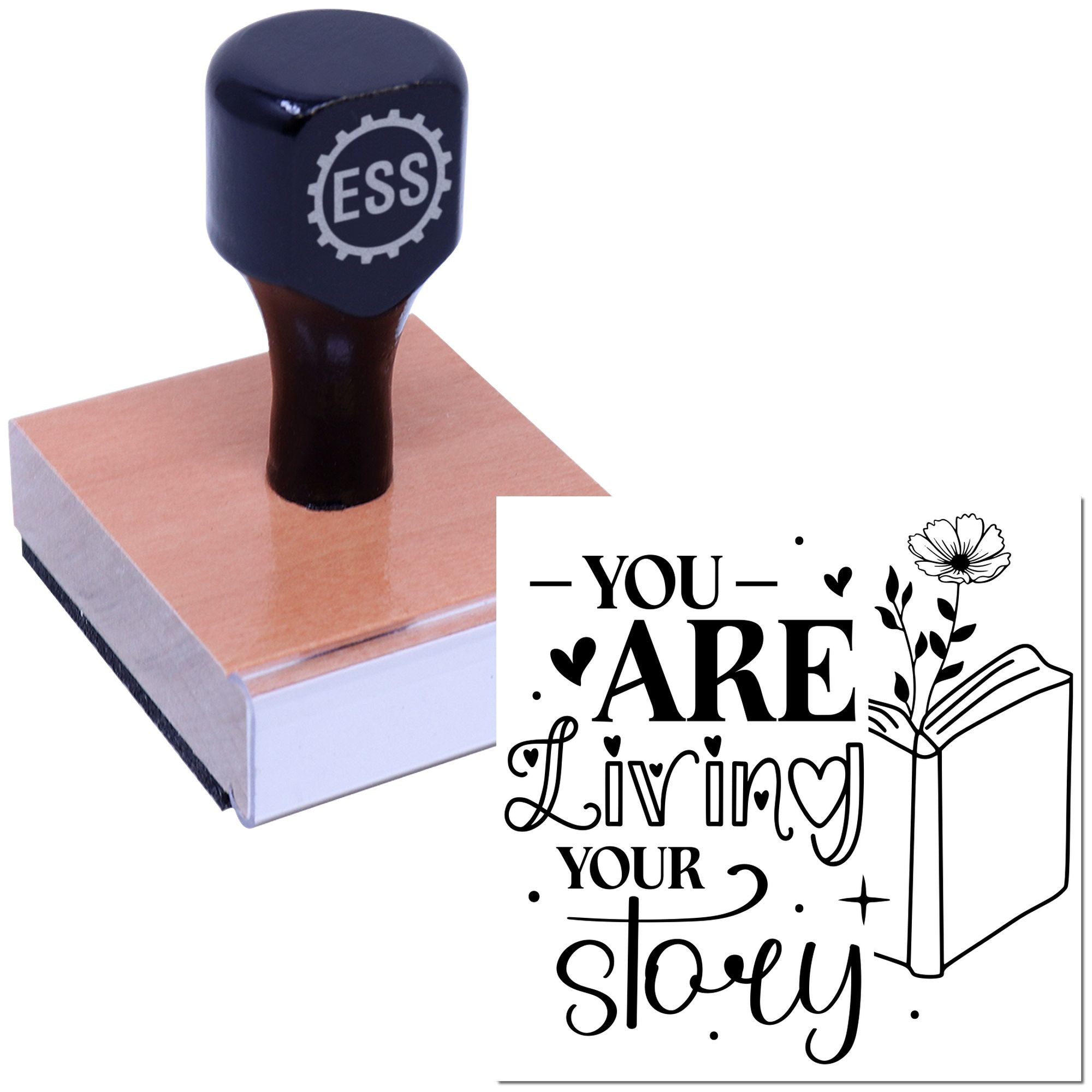 Blossoming Story Art Papercraft Rubber Stamp