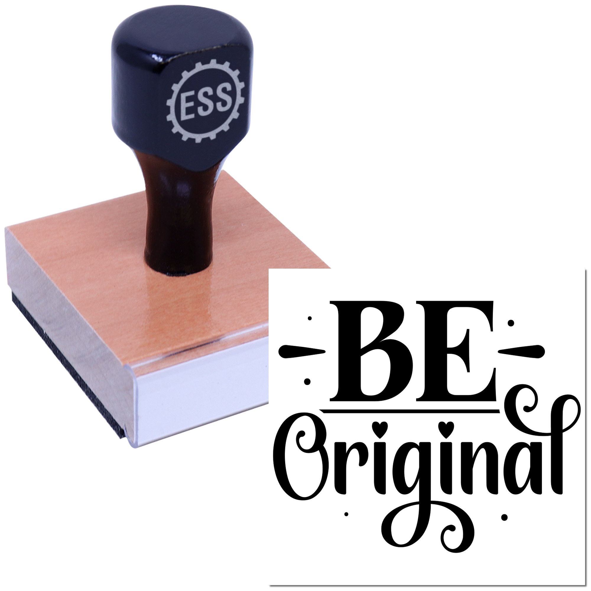 Motivational Typography Art Cardmaking Rubber Stamp